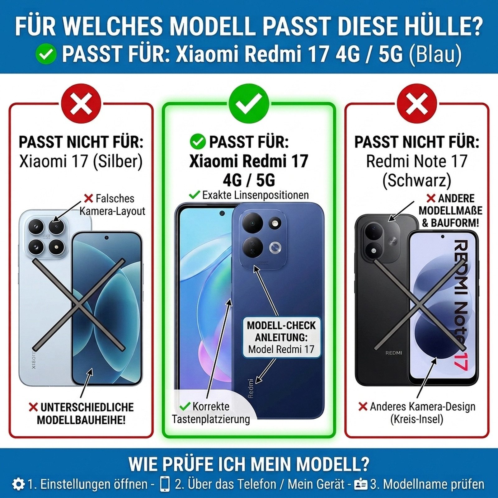 betterfon Handyhülle für Xiaomi Modelle Hülle mit Kameraschutz Ringhalter, Outdoorhülle mit Smartstand Kameraschutz und Silikonkern – Bild 2 von 5
