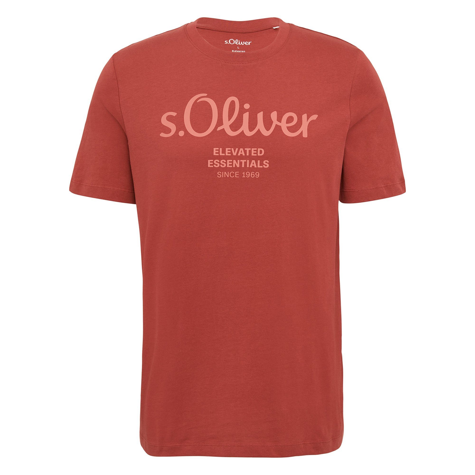 s.Oliver T-Shirt Herren T-Shirt 4er Pack Baumwolle Logo T-Shirt (Packung, 4 günstig online kaufen