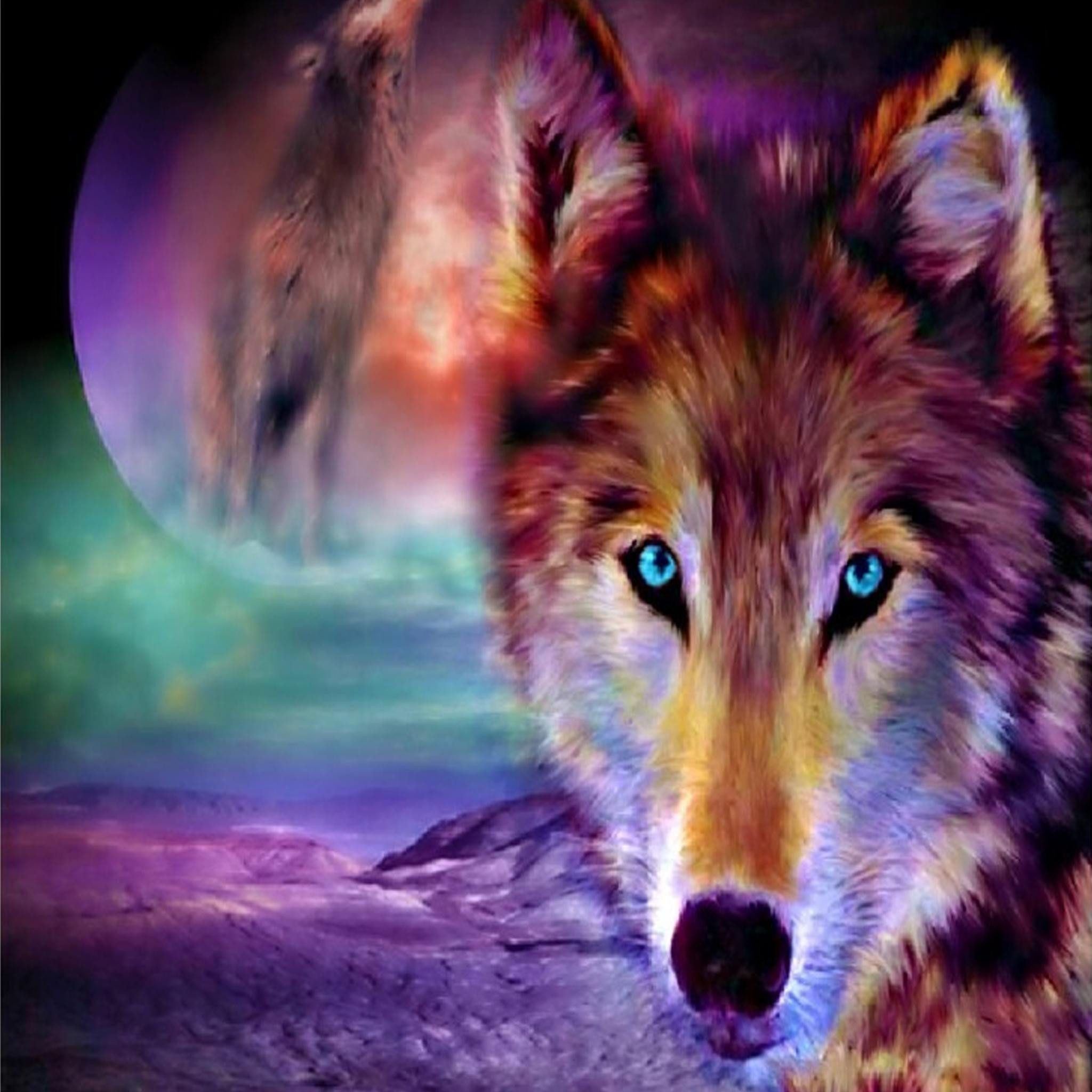 LA CUTE Malen nach Zahlen 5d Diamond Painting Wolf Malen nach Zahlen 30x40c günstig online kaufen