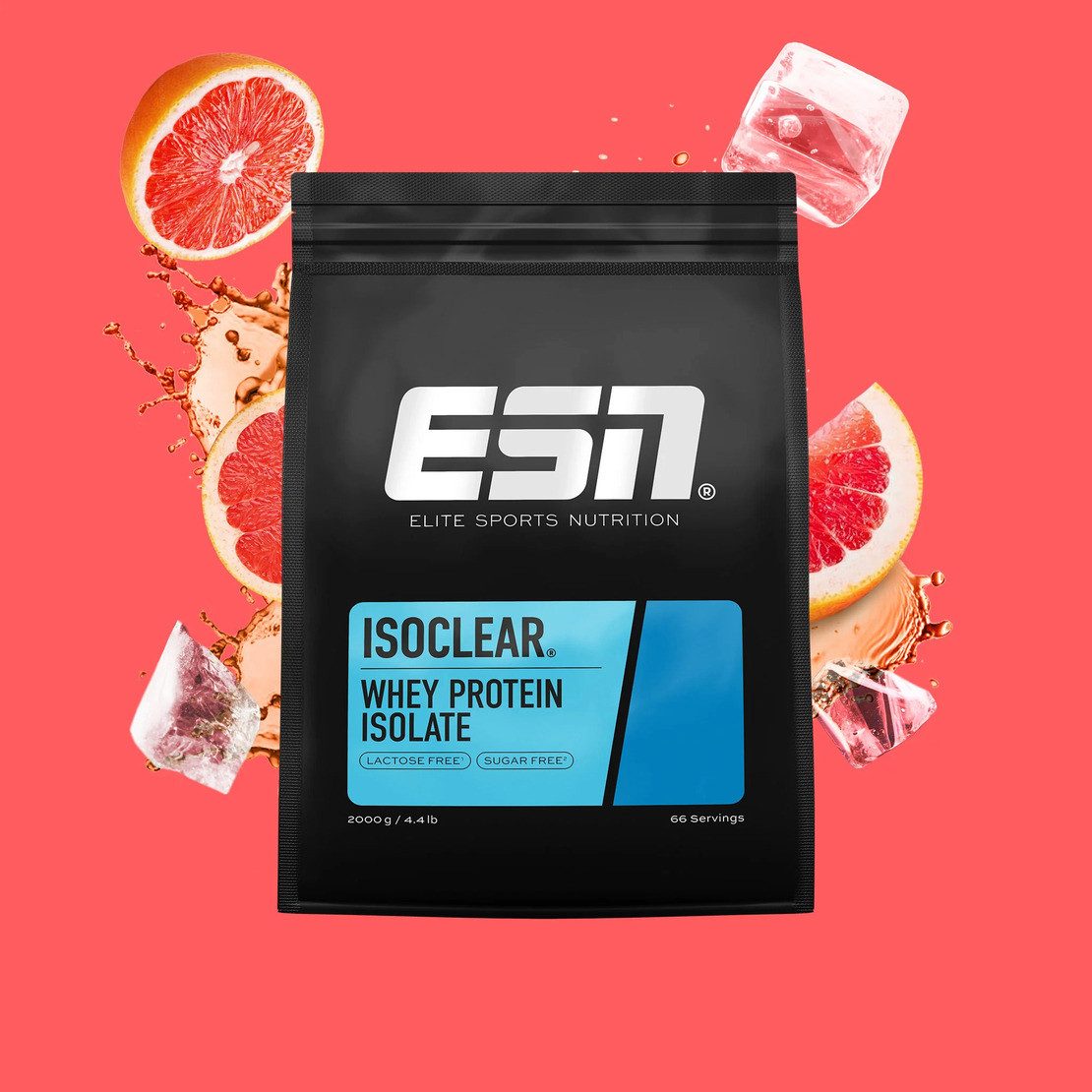 Isoclear Whey Protein Isolate 2000g - Pink Grapefruit Pulver