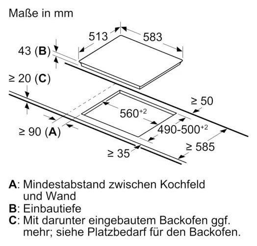 BOSCH Elektro-Herd-Set ecoClean nachrüstbar, Teleskopauszug mit Direct HND231AS62