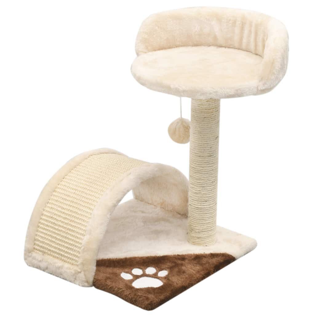 vidaXL Kratzbaum 40 cm Katzen-Kratzbaum Sisal 40 cm Beige und Braun