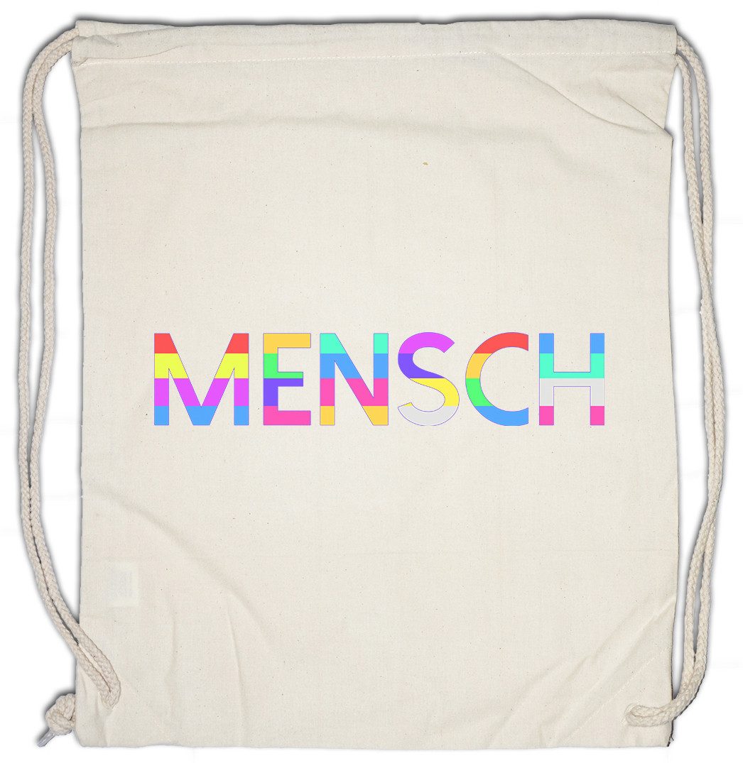 Urban Backwoods Turnbeutel Mensch Regenbogen Turnbeutel Diversität Philanthrop Human Rainbow (1-tlg), Sozial Gender Geschenk