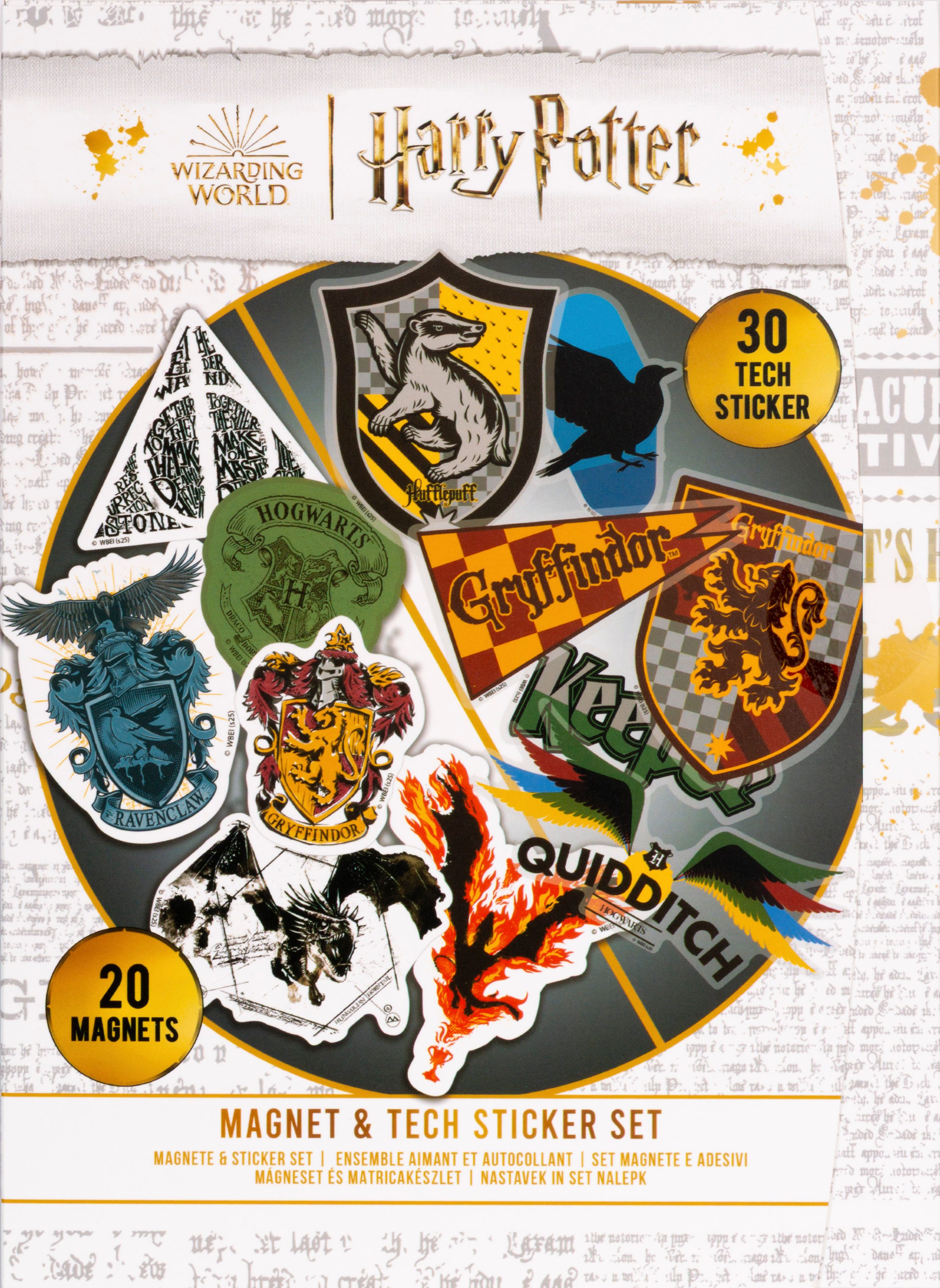 Harry Potter Magnet Harry Potter - Magnet & Tech Sticker Set (NEU & OVP)