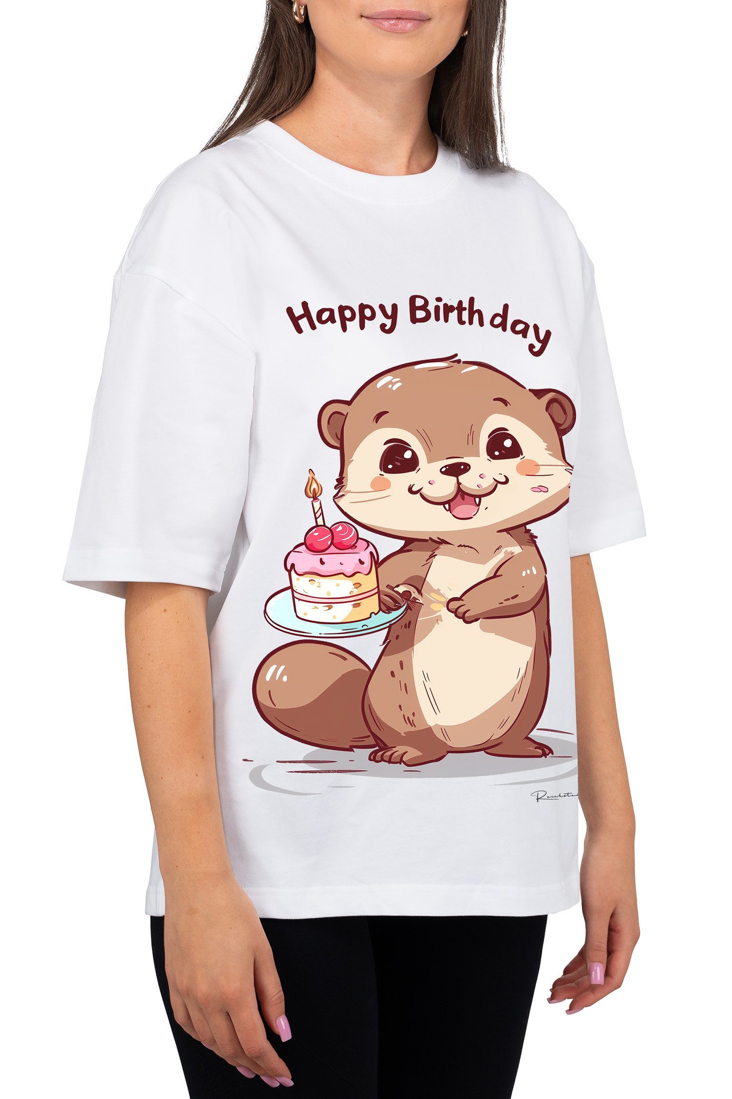 Reichstadt Print-Shirt Damen Oversized Kurzarmshirt 24RSW057 Verschiedene trendige und stilvolle Prints