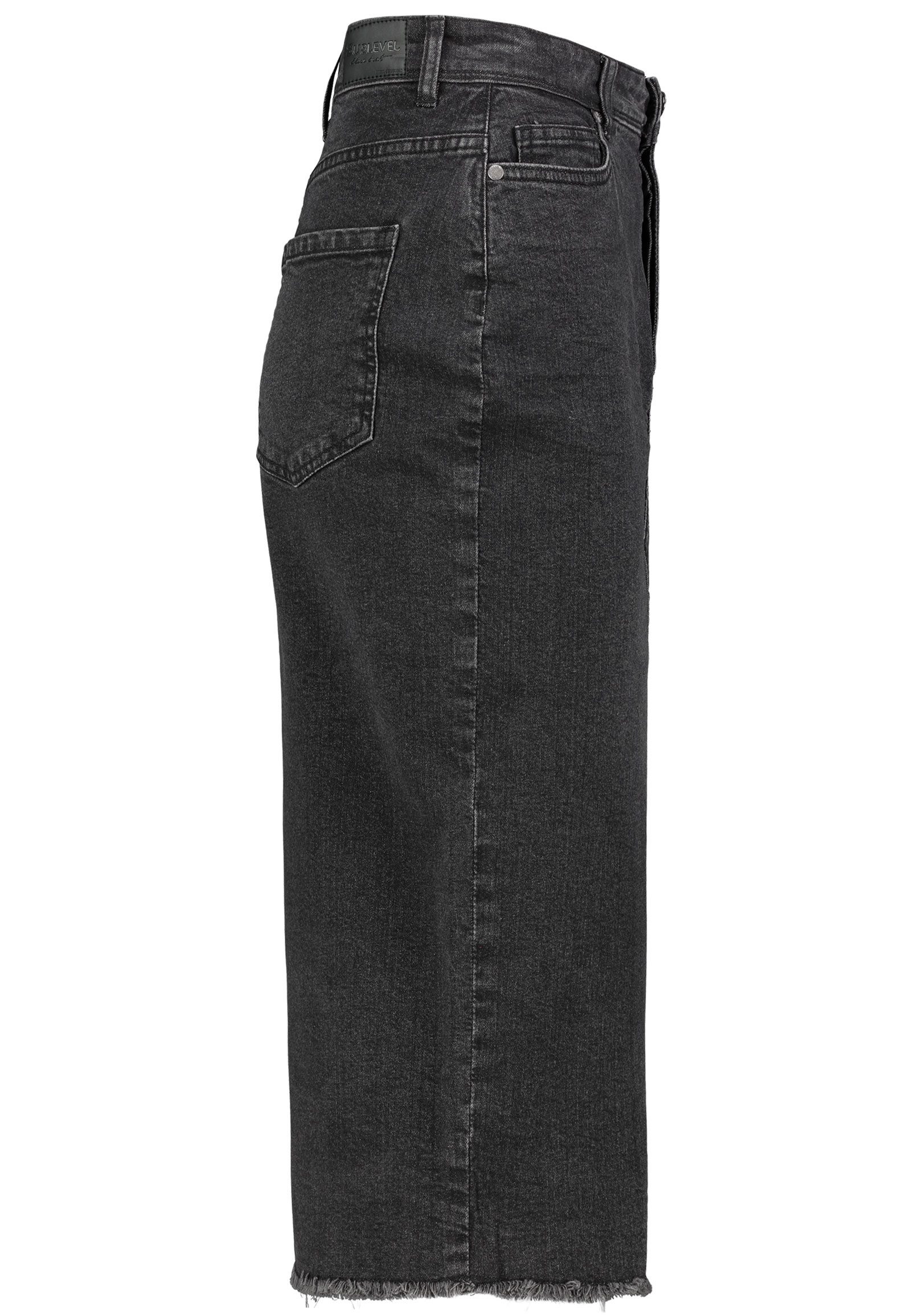 SUBLEVEL Jeansrock Damen Maxi Midi Mini Rock langer Schnitt Denim Stretch