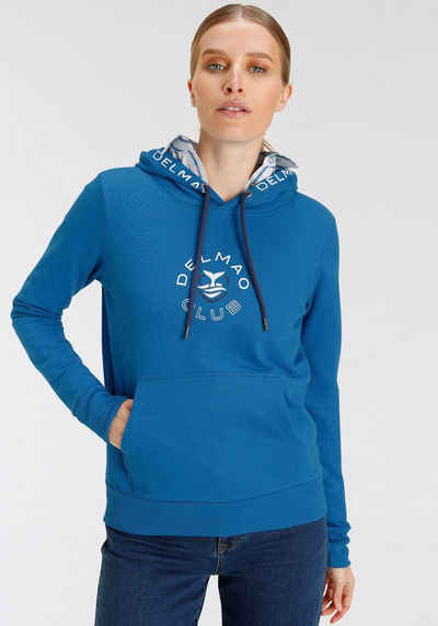 DELMAO Hoodie mit sportivem Logo-Print - NEUE MARKE!