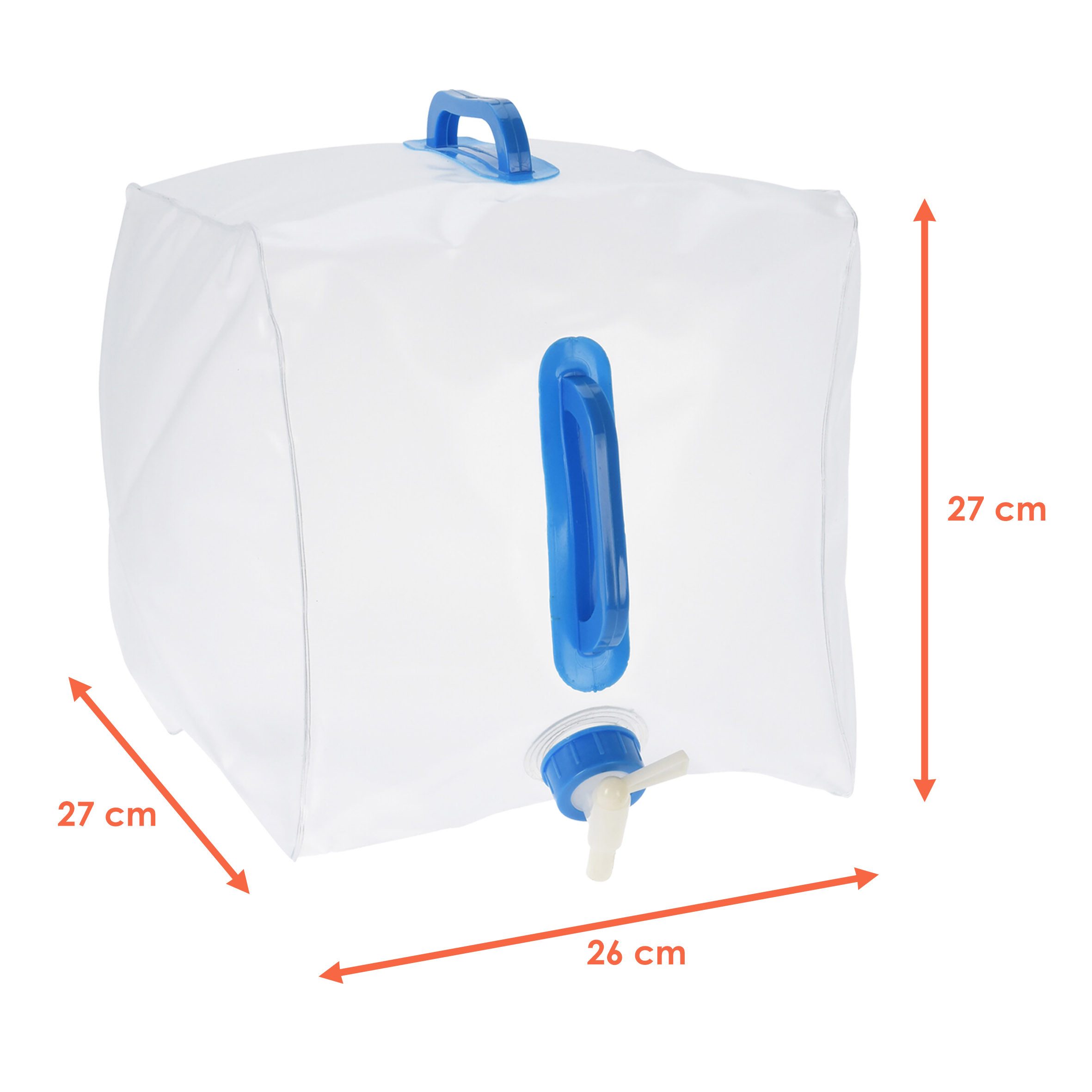 Spetebo Kanister Faltbarer Wasserkanister mit Zapfhahn (Set, 2 St., Wasserbeutel), Tragbarer Wassertank für Camping und Reise