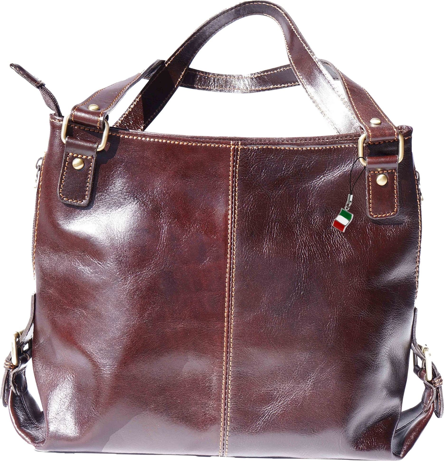 Henkeltasche D2OTF136X Florence Damen Schultertasche Leder