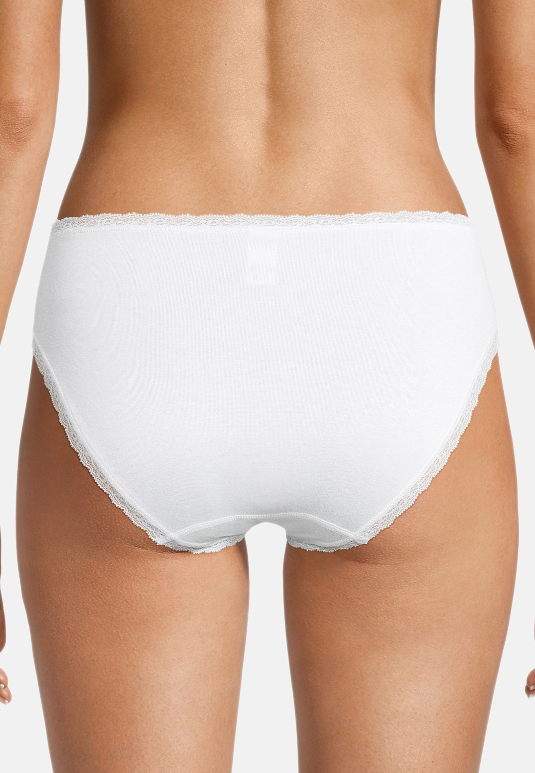conta Hüftslip 3er Pack Modal (Spar-Set, 3-St) Hüftslip - Blickdicht - Hochwertige Spitzenverzierung