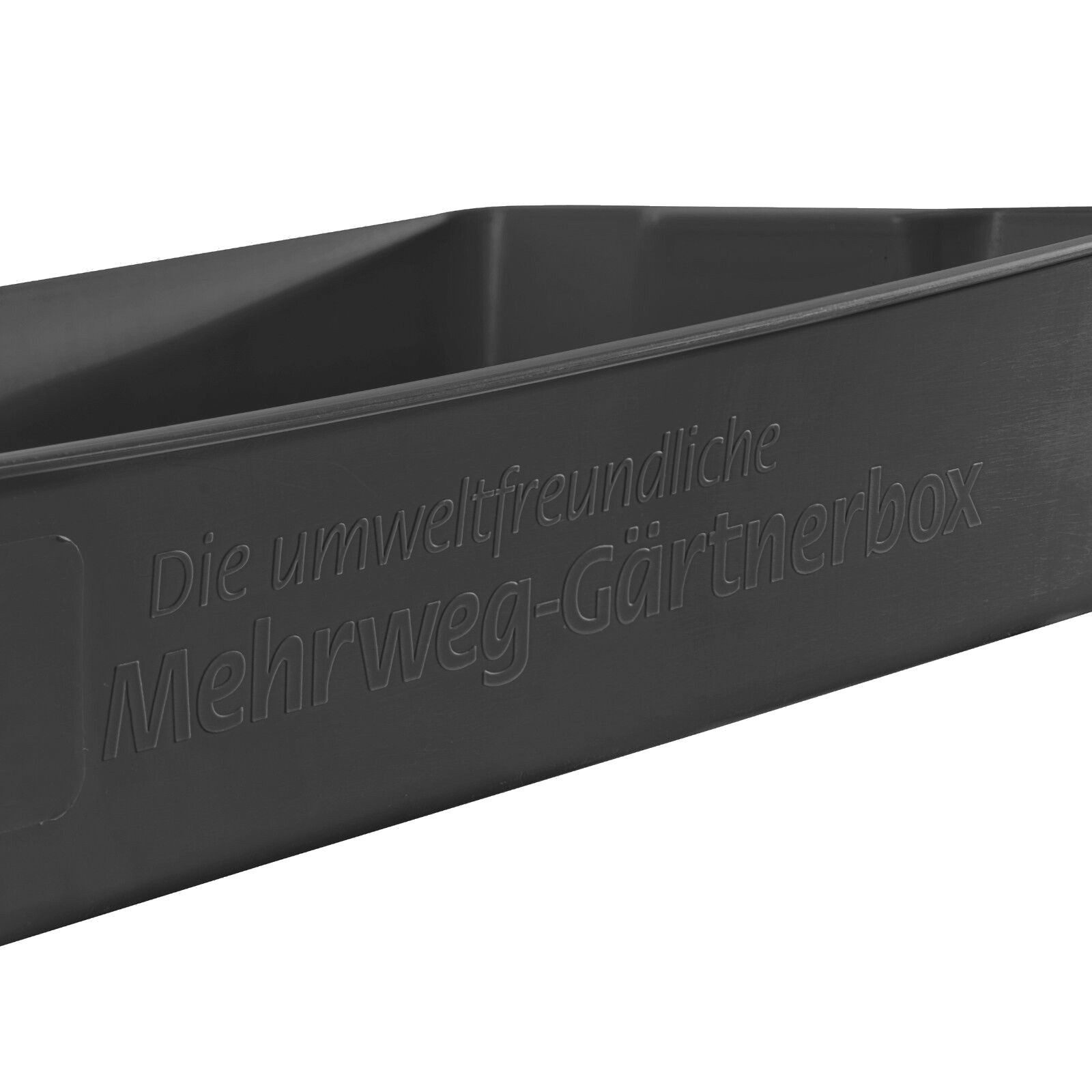 BURI Pflanzschale Wanne Kunststoff grau Pflanzwanne Kotwanne Kunststoffwanne 58x32 cm – Bild 5 von 5