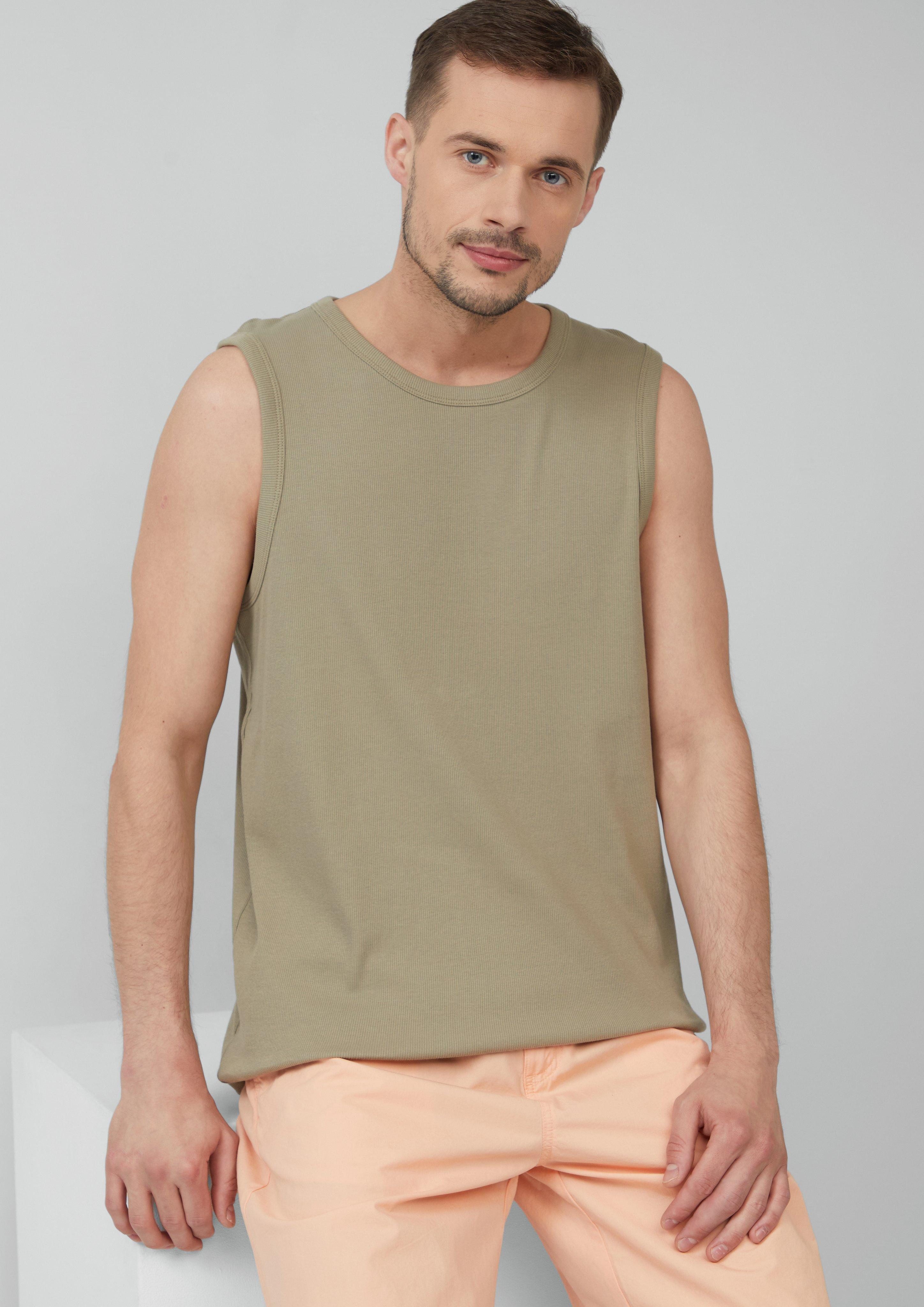 s.Oliver Shirttop Jersey-Tanktop mit Rippstruktur günstig online kaufen