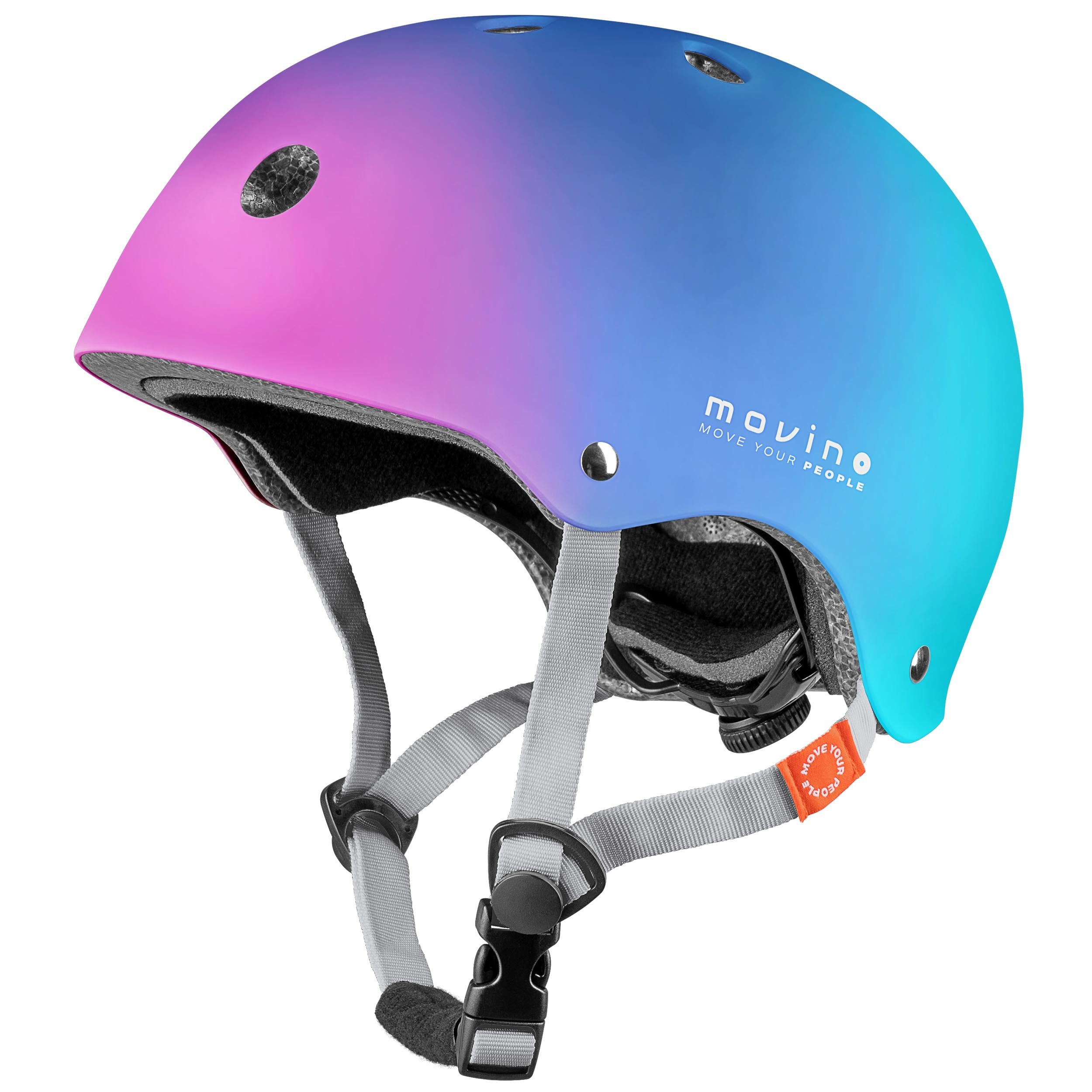 Movino Skatehelm Schutzhelm MOVINO ELEMENT Fahrrad Inliner Scooter Dial-Fit ABS EPS
