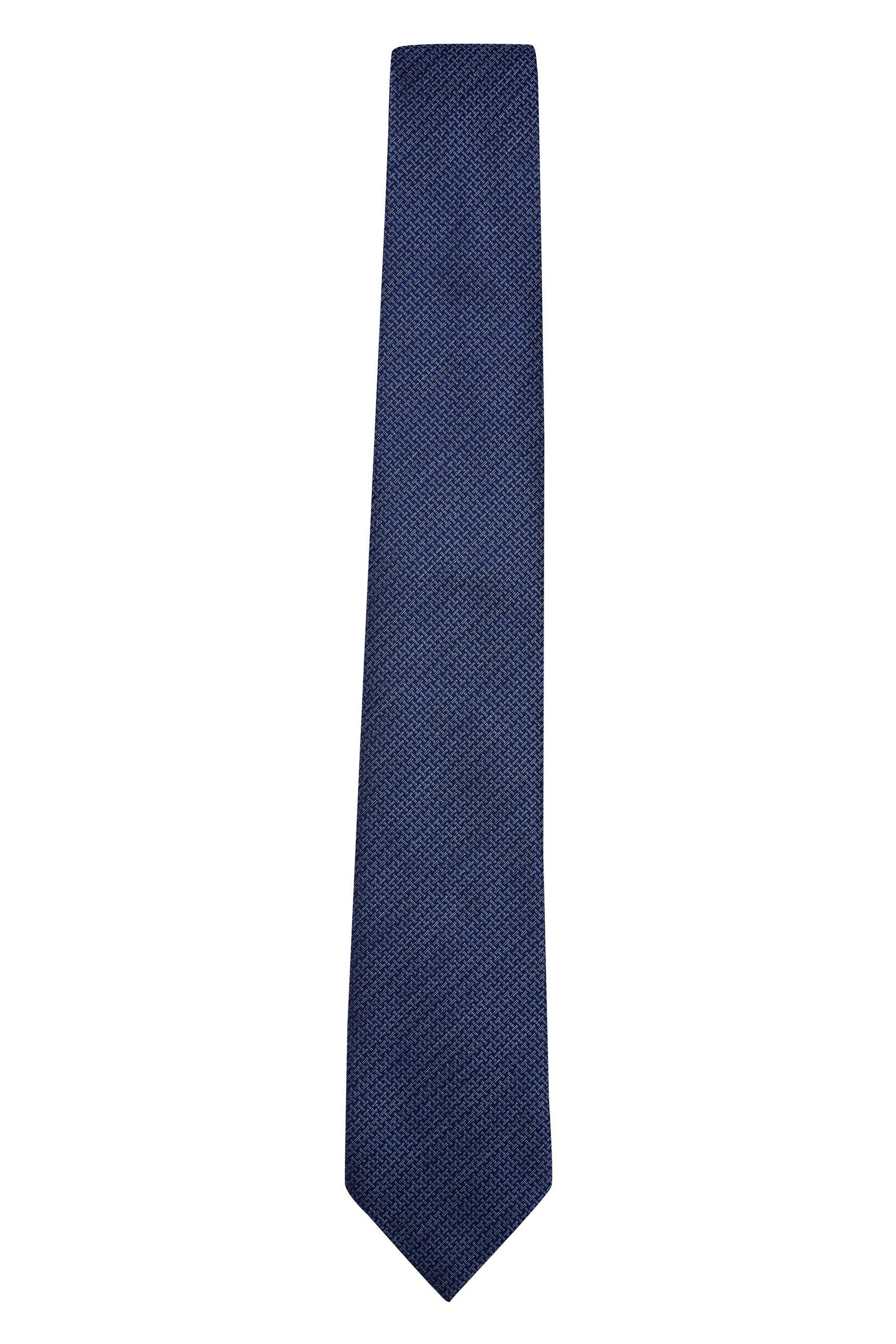 Next Krawatte Strukturierte Krawatte (1-St) Blue