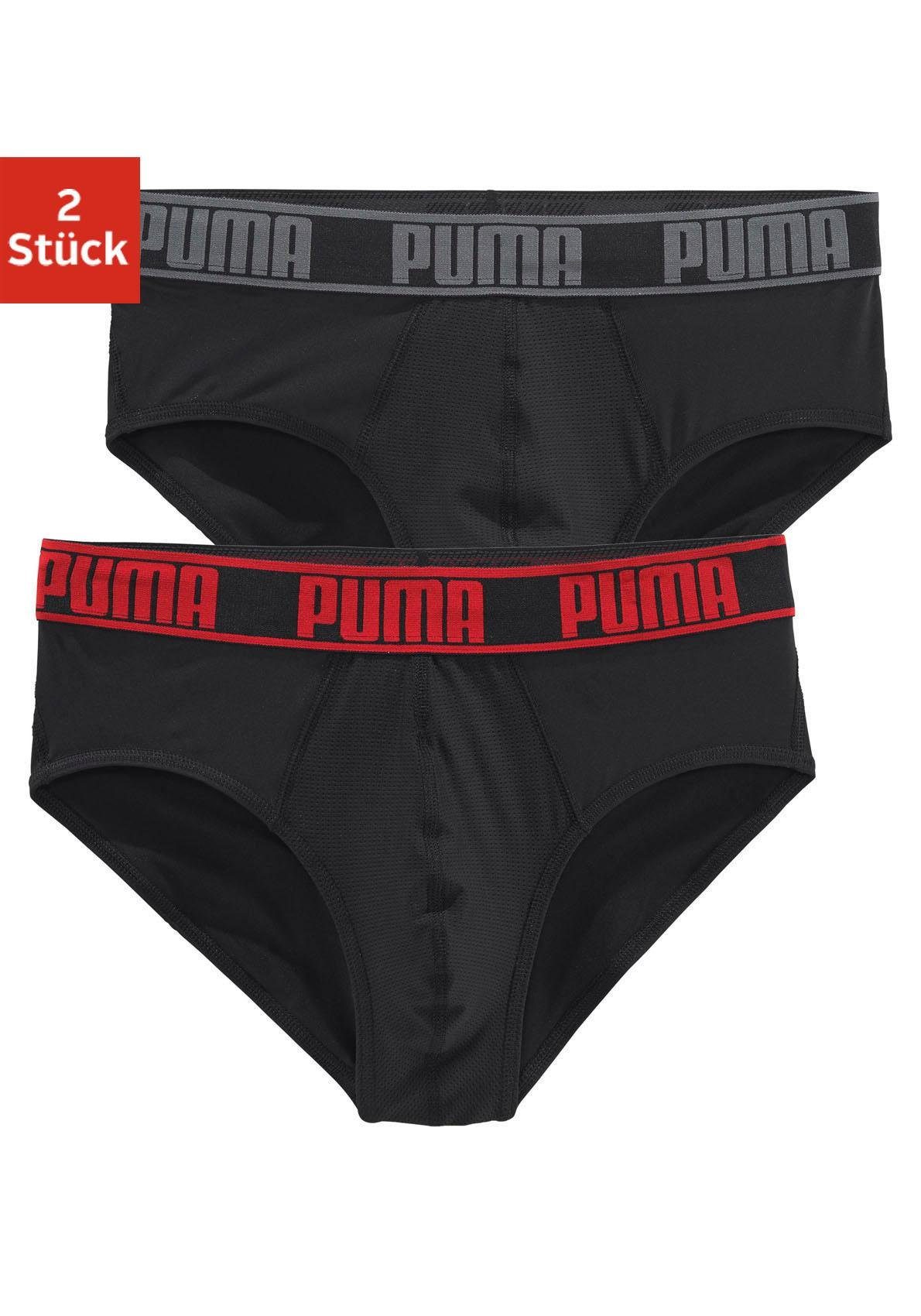 PUMA Slip (2 Stück) mit MeshEinsatz, Puma Slips »Active Brief« im 2er