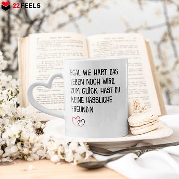 22Feels Tasse Freund Geschenk Jahrestag Ihn Valentinstag Männer 1 Jahr Weihnachten, Keramik, Made In Germany, Spülmaschinenfest, Herzhenkel