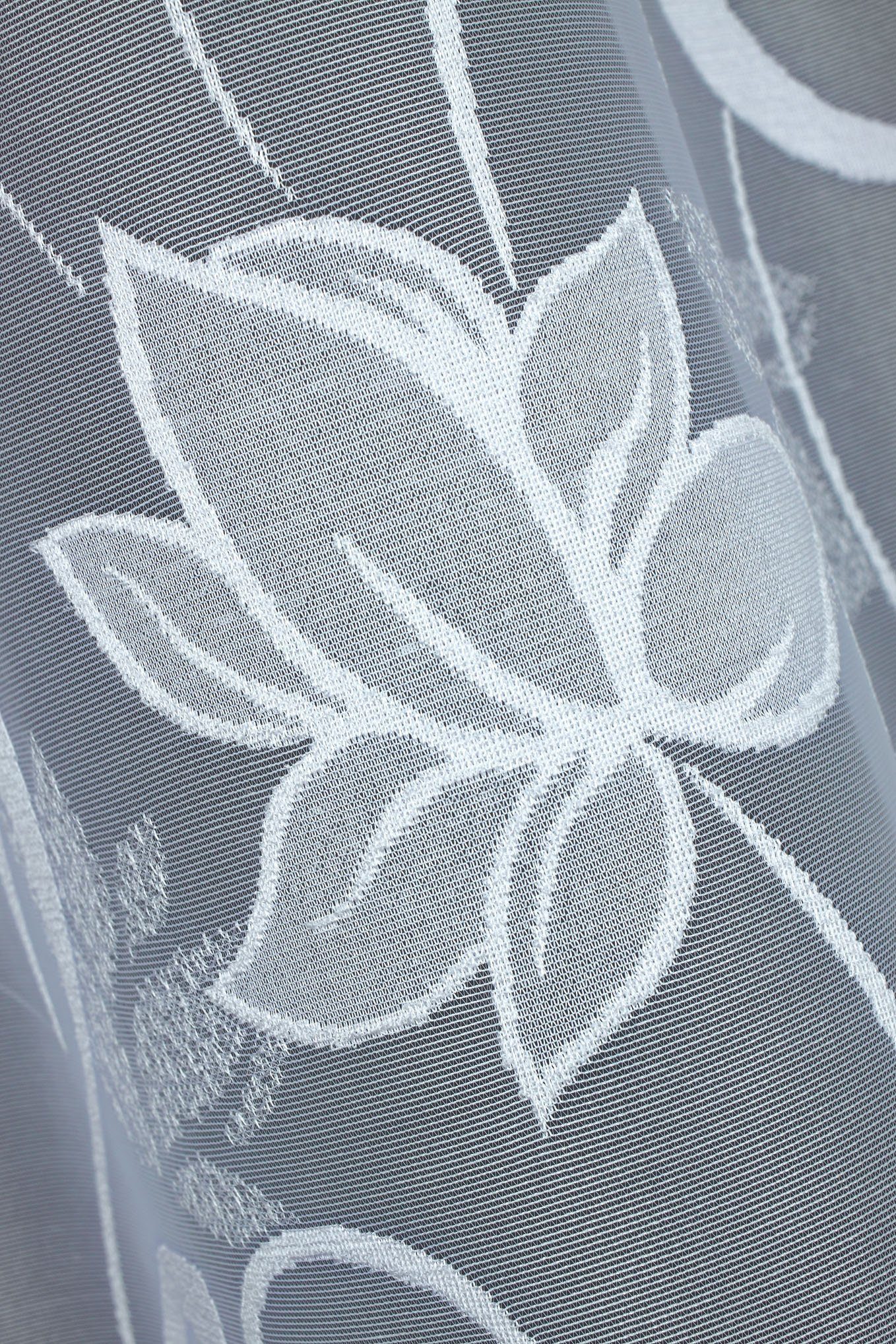QBTEXTIL Gardine LOTOS, halbtransparent, Jacquard - günstig online kaufen