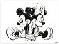 Disney Leinwandbild »Mickey Minnie Sketch Sitting«, (1 Stück), Bild 1
