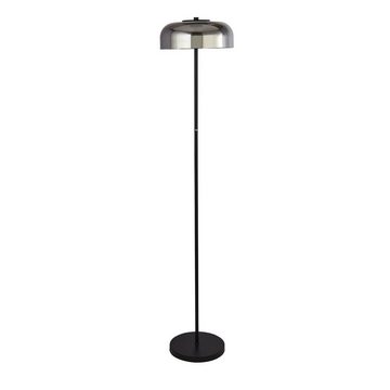 Licht-Erlebnisse Stehlampe ISLA, LED, Warmweiß, LED mit Touch Funktion 146 cm Dimmer Schwarz Rauchgrau Wohnzimmer