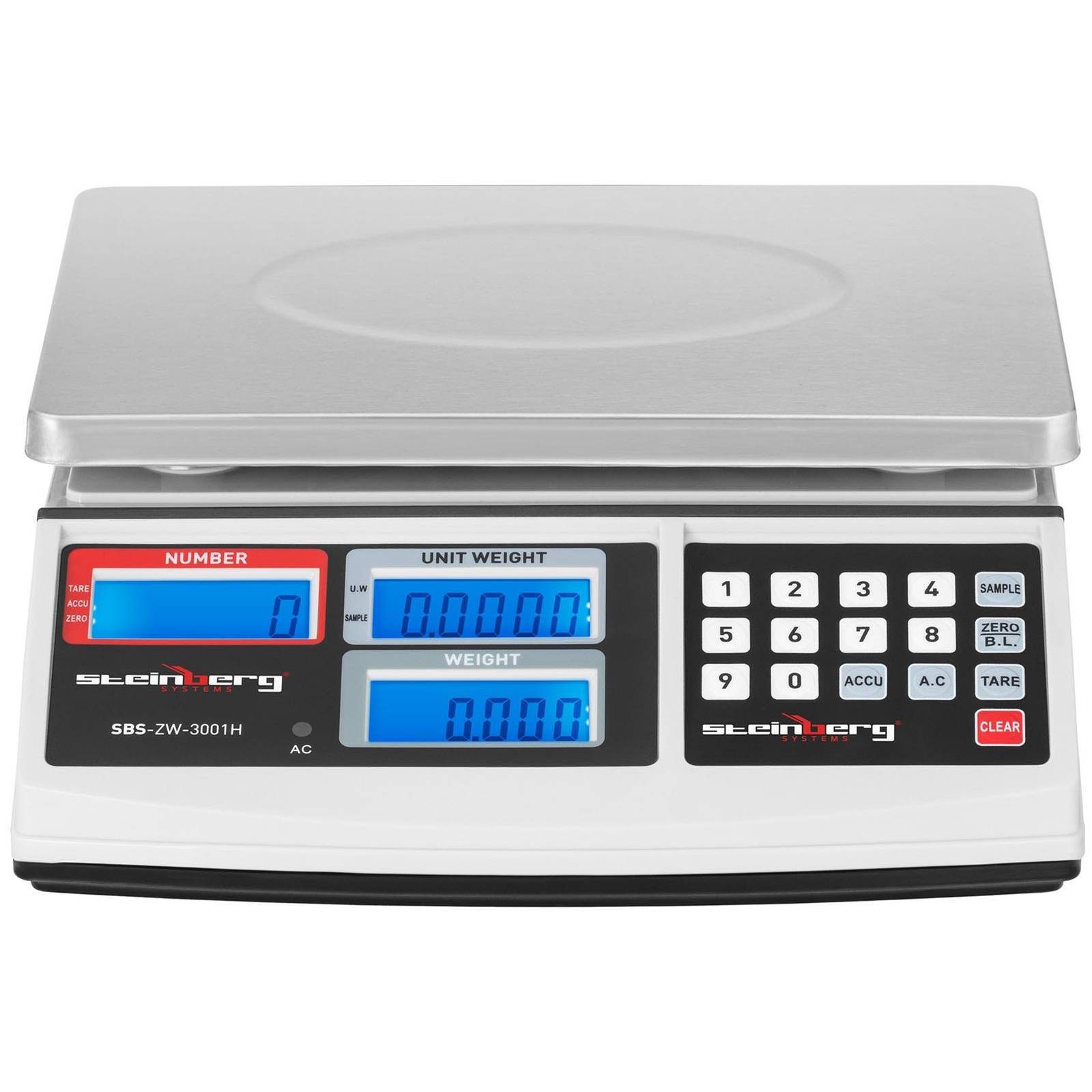Steinberg Systems Präzisionswaage 30kg/1g Zählwaage Digital-Waage Feinwaage Laborwaage Goldwaage – Bild 5 von 5