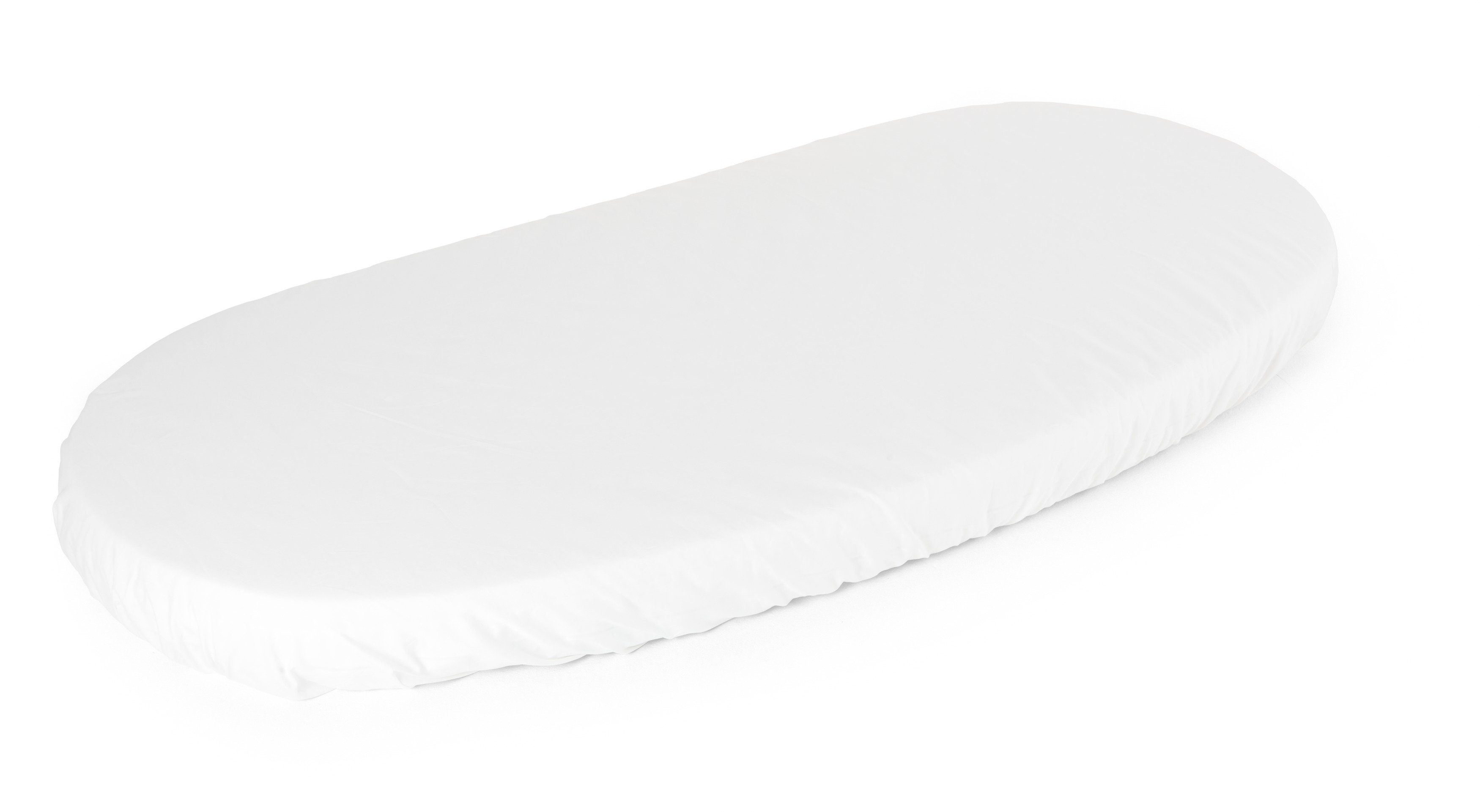 Spannbettlaken Spannbetttuch von Stokke passend für die Matratze Sleepi™ Junior, oval, Farbe: White