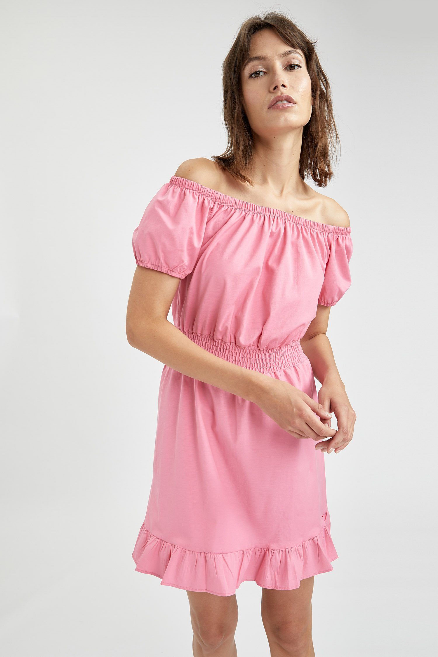 DeFacto Sommerkleid Kleid ELASTIC WAIST DRESS