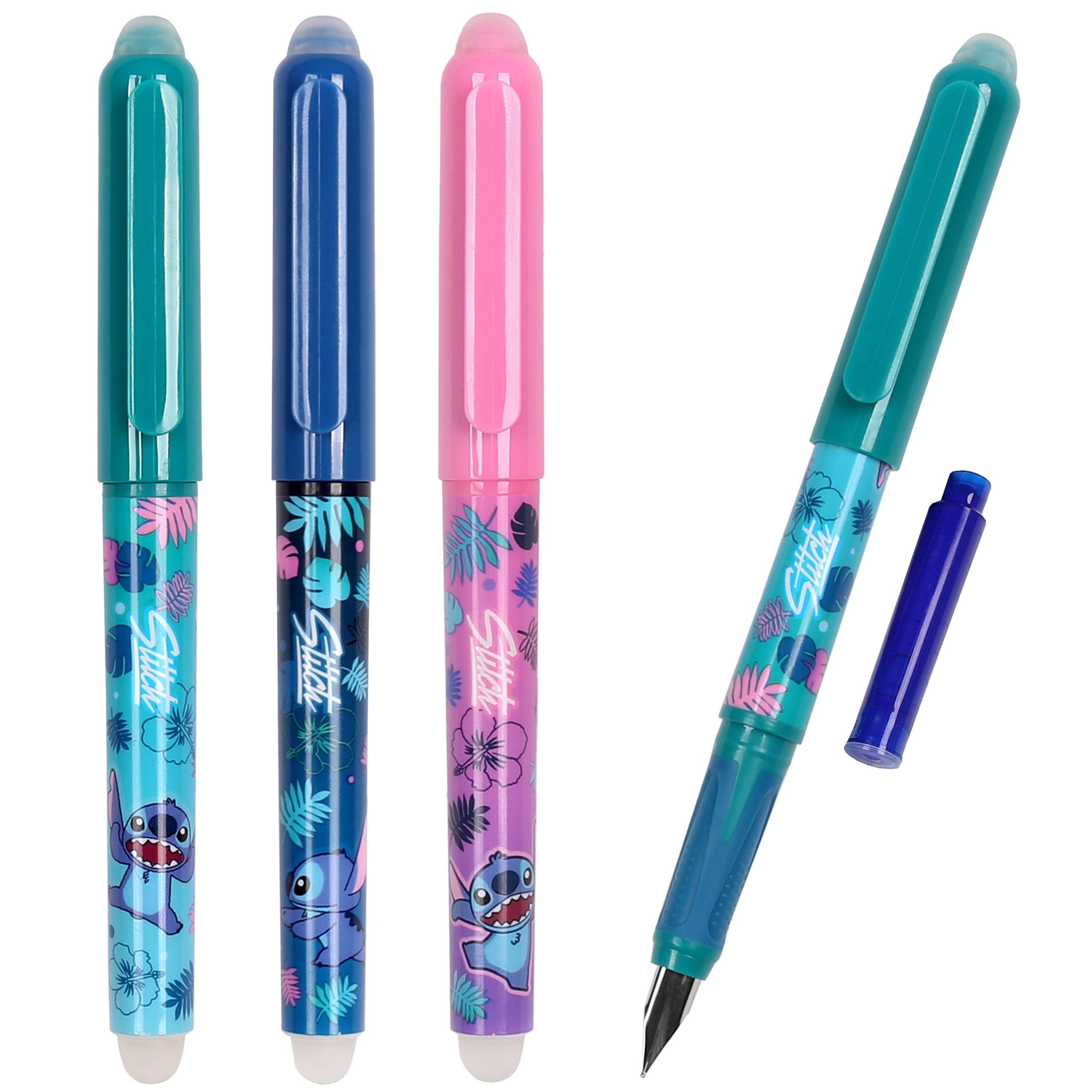 Disney Kugelschreiber DISNEY Stitch Radierbarer Stift, Kugelschreiber, blaue Tinte, löschbar