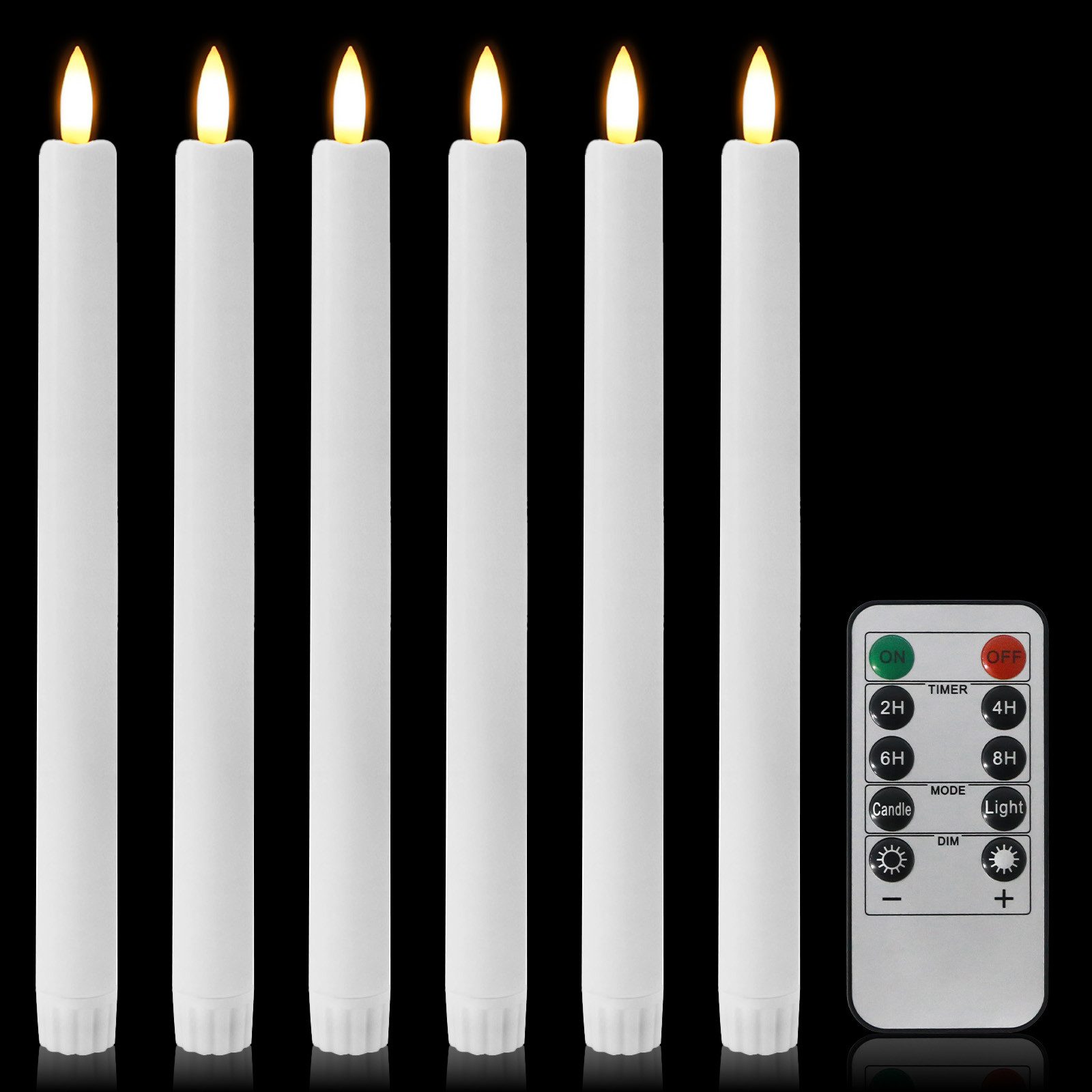 kisidus LED-Kerze LED Weihnachten Kerzen mit Fernbedienung 12pcs (Flammenlo günstig online kaufen