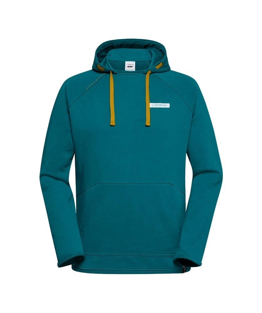 La Sportiva Kapuzenpullover Telendos Hoody (Baumwolle) grün/blau Herren