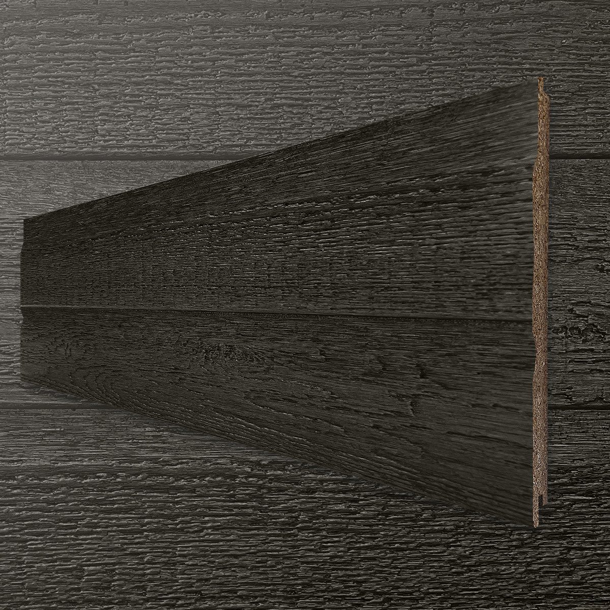 KAYCAN naturetech Verkleidungspaneel Naturetech Prestige Holz Doppelpaneel L:a' 3,66 m 4St. 4,1qm anthrazit, BxL: 30,3x366 cm, 1,03 qm, (Bund mit 4 Doppelpaneele, 4,10 qm) 2-Brett Optik, Holzstruktur, Doppelpaneel, Stülpoptik