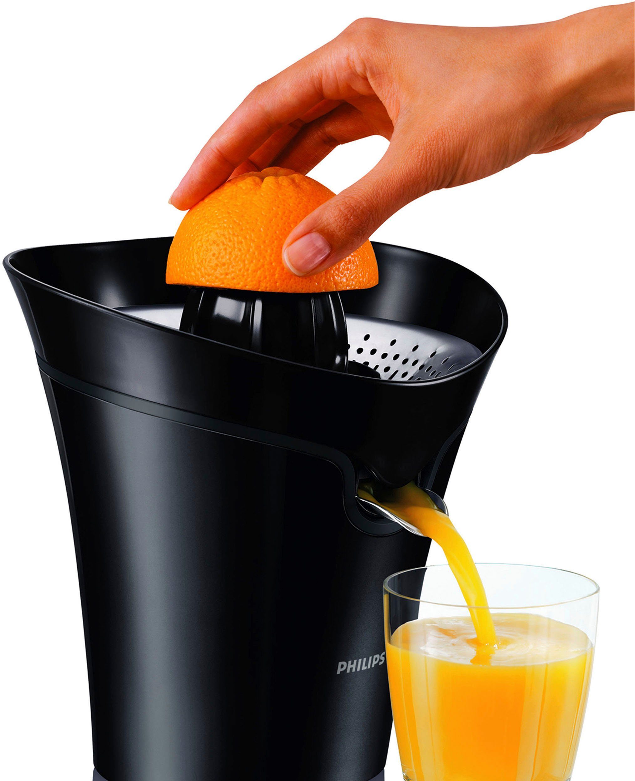 Philips Zitruspresse HR2752/90, 85 W, Avance Collection, mit Tropfstop und Aromadeckel