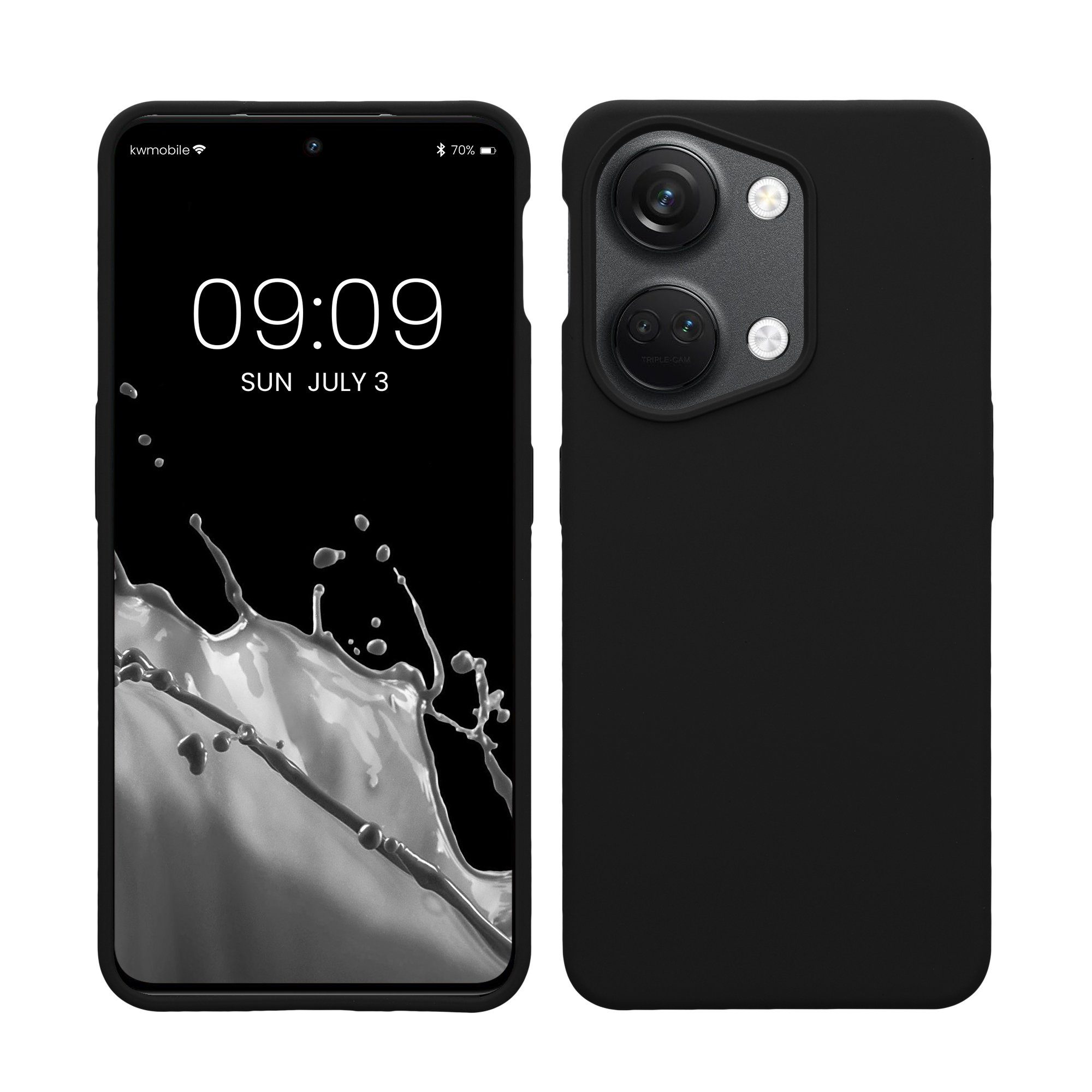 kwmobile Handyhülle Hülle für OnePlus Nord 3 5G, Hülle Silikon gummiert - Handyhülle - Handy Case Cover
