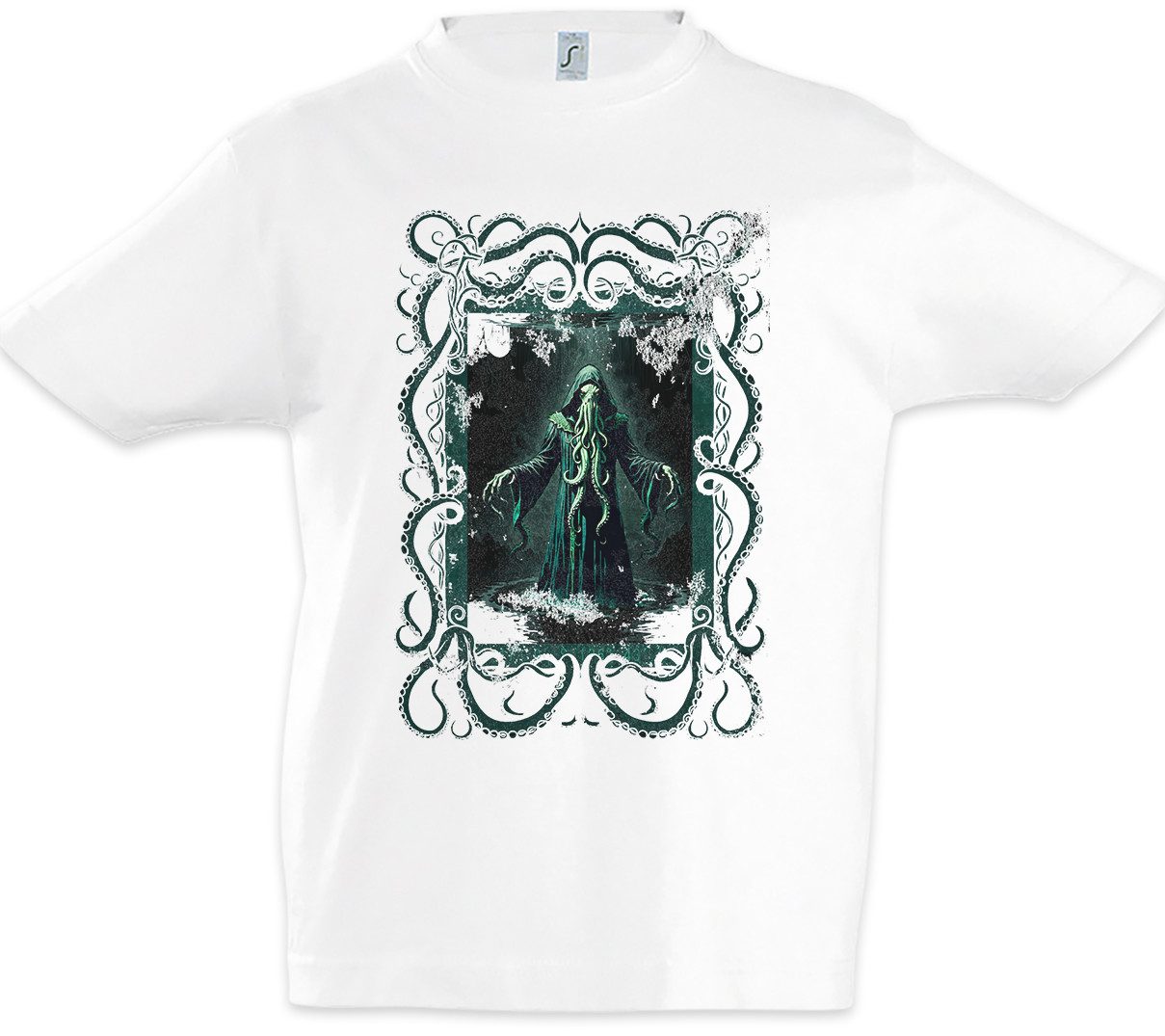 Urban Backwoods Print-Shirt Cthulhu Death Kinder T-Shirt H.P. Lovecraft Arkham Azathoth Horror (1-tlg) Miskatonic Dunwich Monster Call