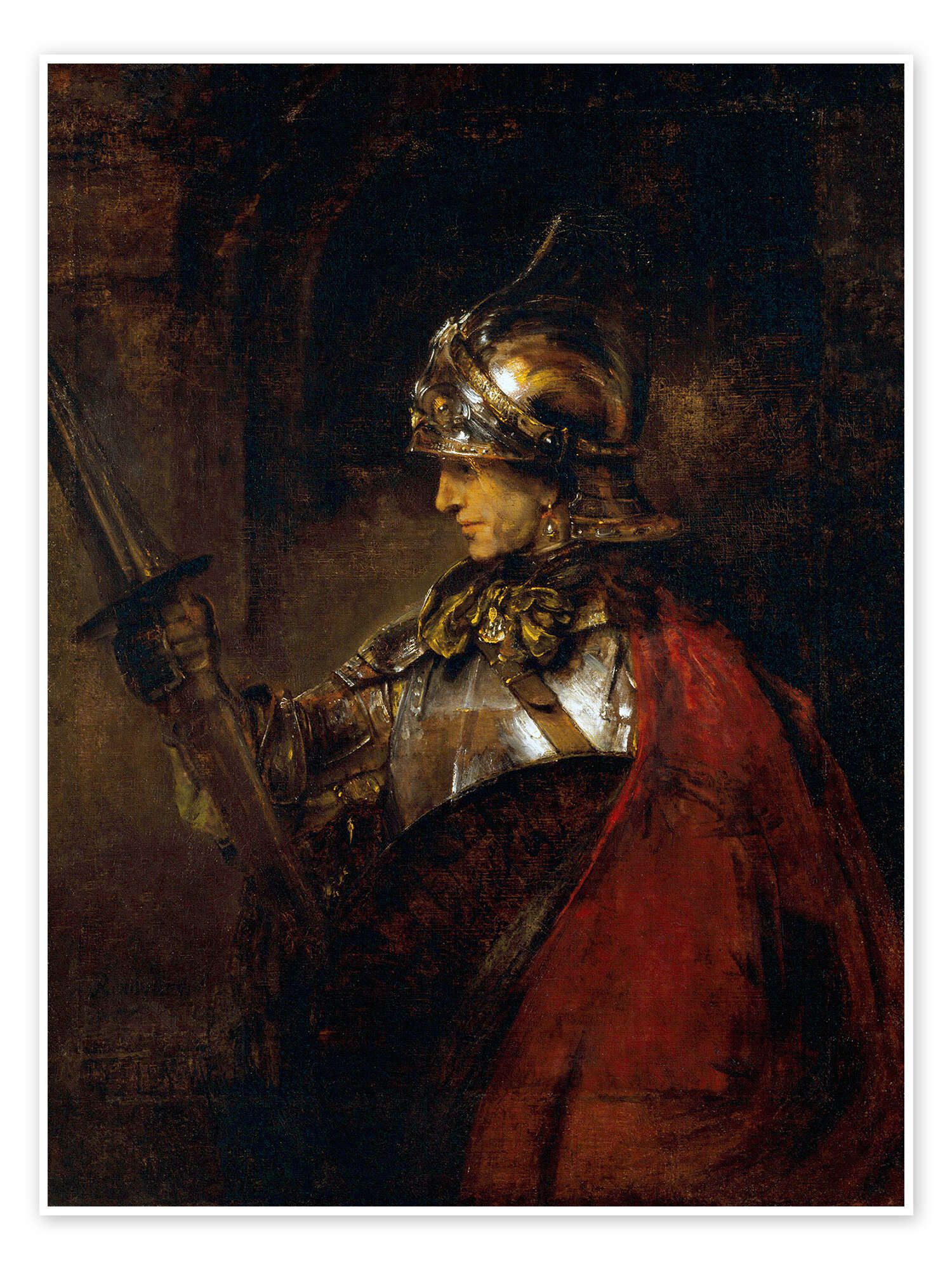 Posterlounge Wandbild Alexander der Große, Rembrandt van Rijn, erhältlich als Poster, Leinwandbild, Wandsticker oder Acrylglasbild