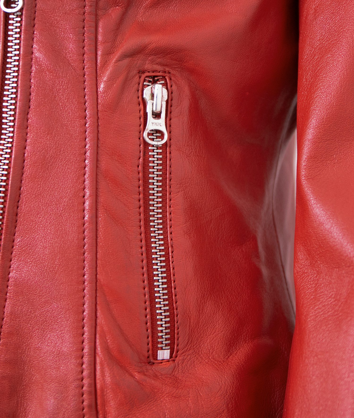 Otto Kern Lederjacke Ghost OTTO KERN - Damen Lederjacke Bikerjacke Lammnappa rot