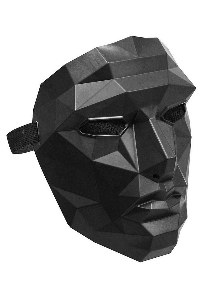 Maskworld Verkleidungsmaske Korean Game Frontmann Maske - Fasching Karneval, Filmmaske in Anlehnung an den Boss aus der Serie