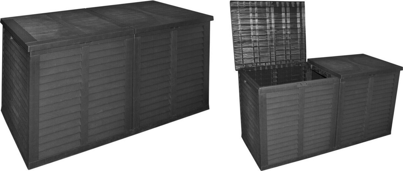 Thumbnail - finehomegarden Auflagenbox XXL Kissenbox 750 Liter Fassungsvermögen 155x66x80cm Gartenbox (1 St), anthrazit Aufbewahrung...