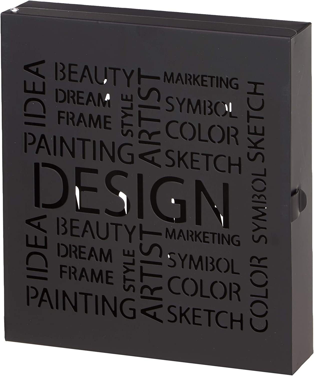 HAKU Schlüsselkasten HAKU Möbel Schlüsselkasten - schwarz - H. 24cm x B. 22cm (1 Stück)