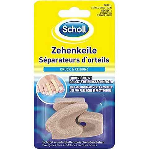 Scholl Zehenschutzpolster, Set 3-tlg., Zehenkeil