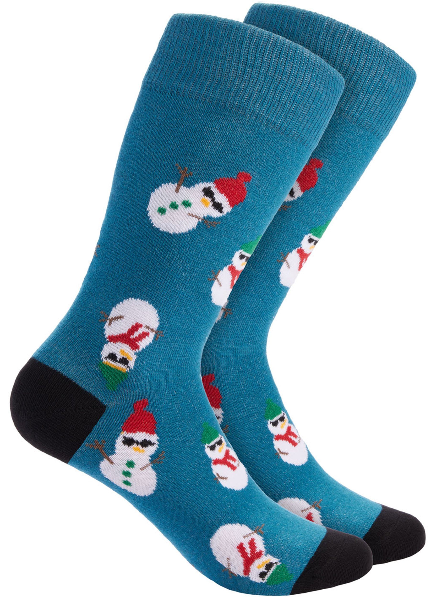 und Schneemann-Socken Lustige Herren Coole - Damen (1-Paar) Socken BRUBAKER für Schneemänner Weihnachten Weihnachtssocken