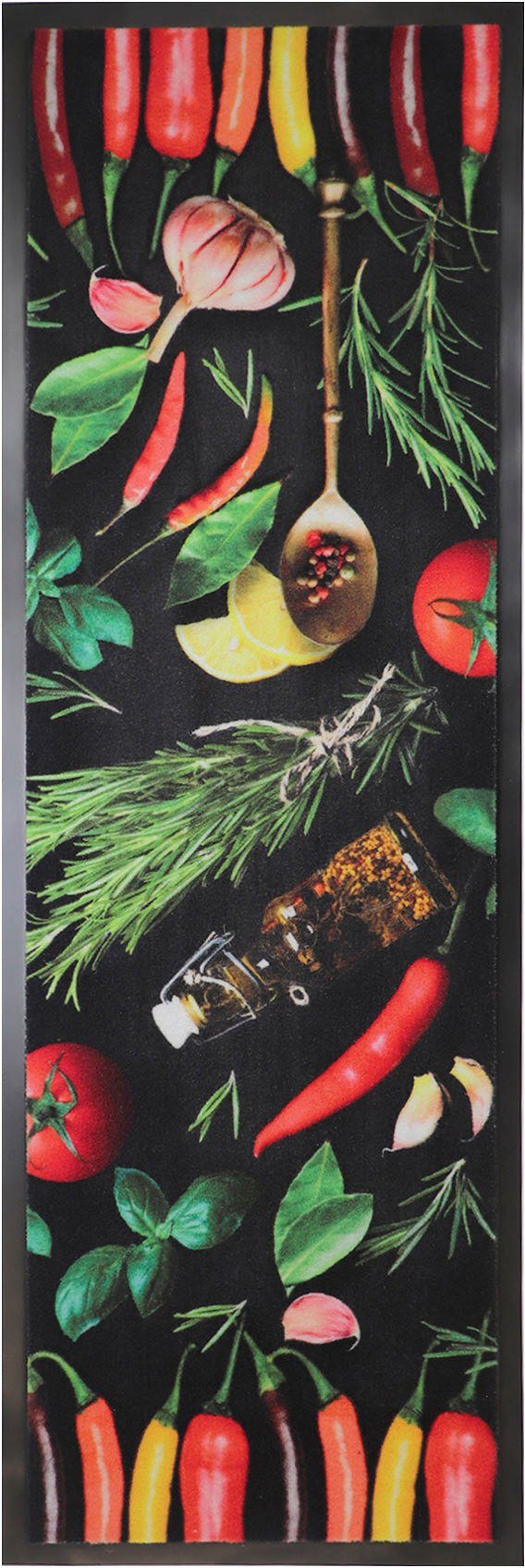 Küchenläufer CHILI HERBS, Made in Belgium