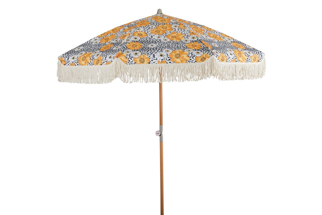 Brafab Sonnenschirm Gatsby Ø 185 cm, Blumenmuster, LxB: 185x185 cm, Klappbar & Schraubfuß