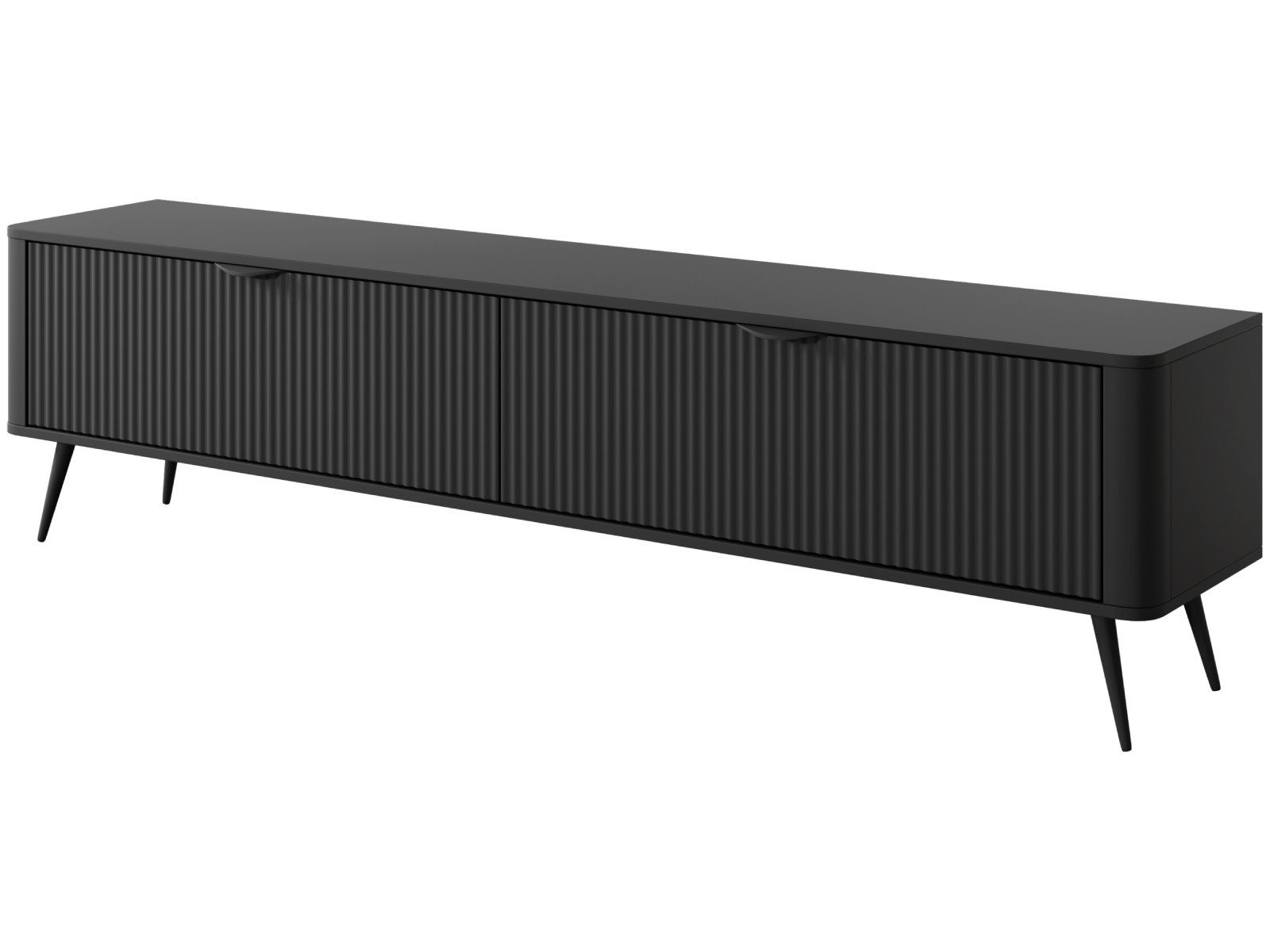 yourhouse24 TV-Schrank TV-Lowboard 200 cm LANTE 2D beige/gold, schwarz günstig online kaufen