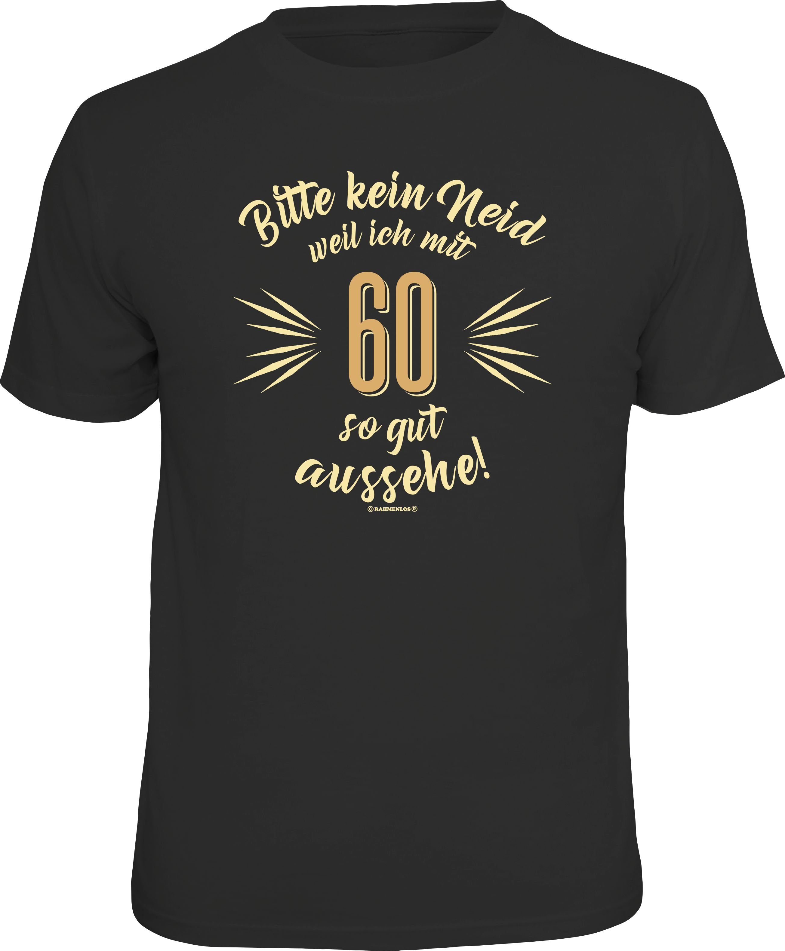 Rahmenlos TShirt »60. Geburtstag Bitte kein Neid« OTTO