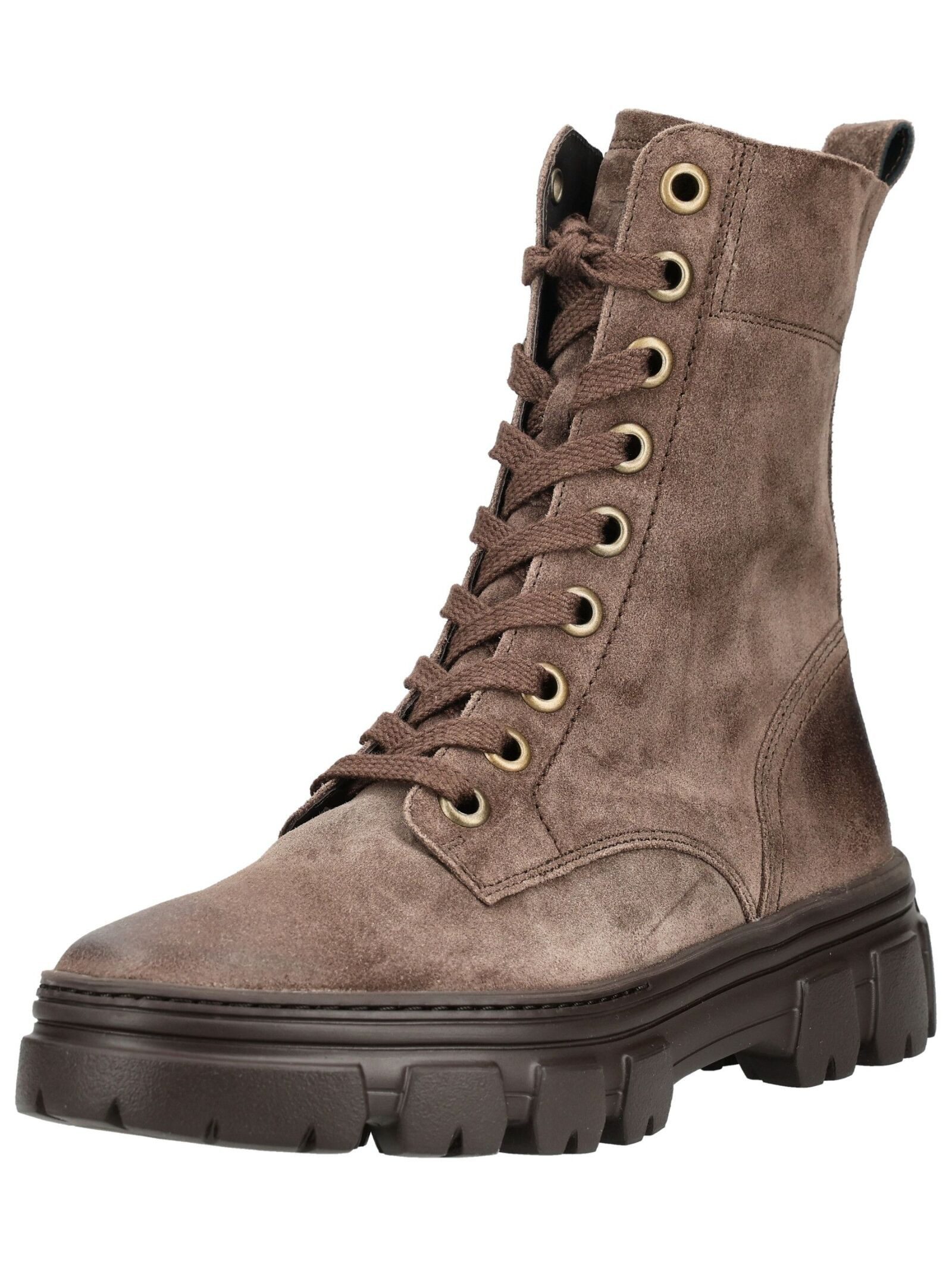 Paul Green Paul Green Stiefelette Veloursleder Schnürstiefelette