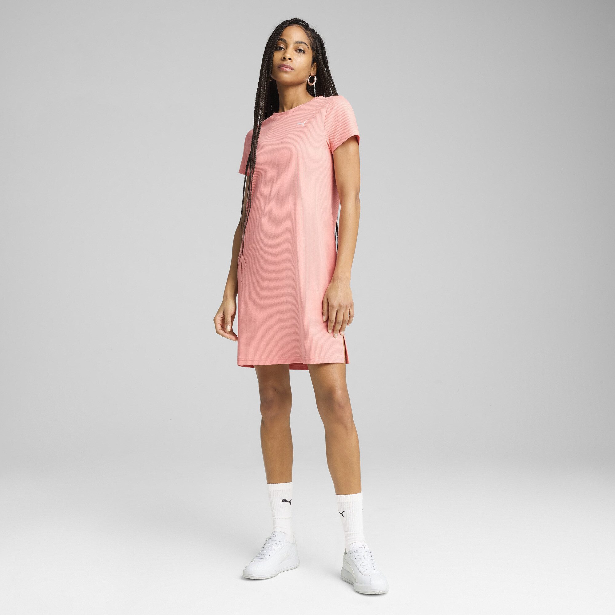PUMA Sweatkleid ESS ELEVATED Geripptes Bodycon-Kleid günstig online kaufen