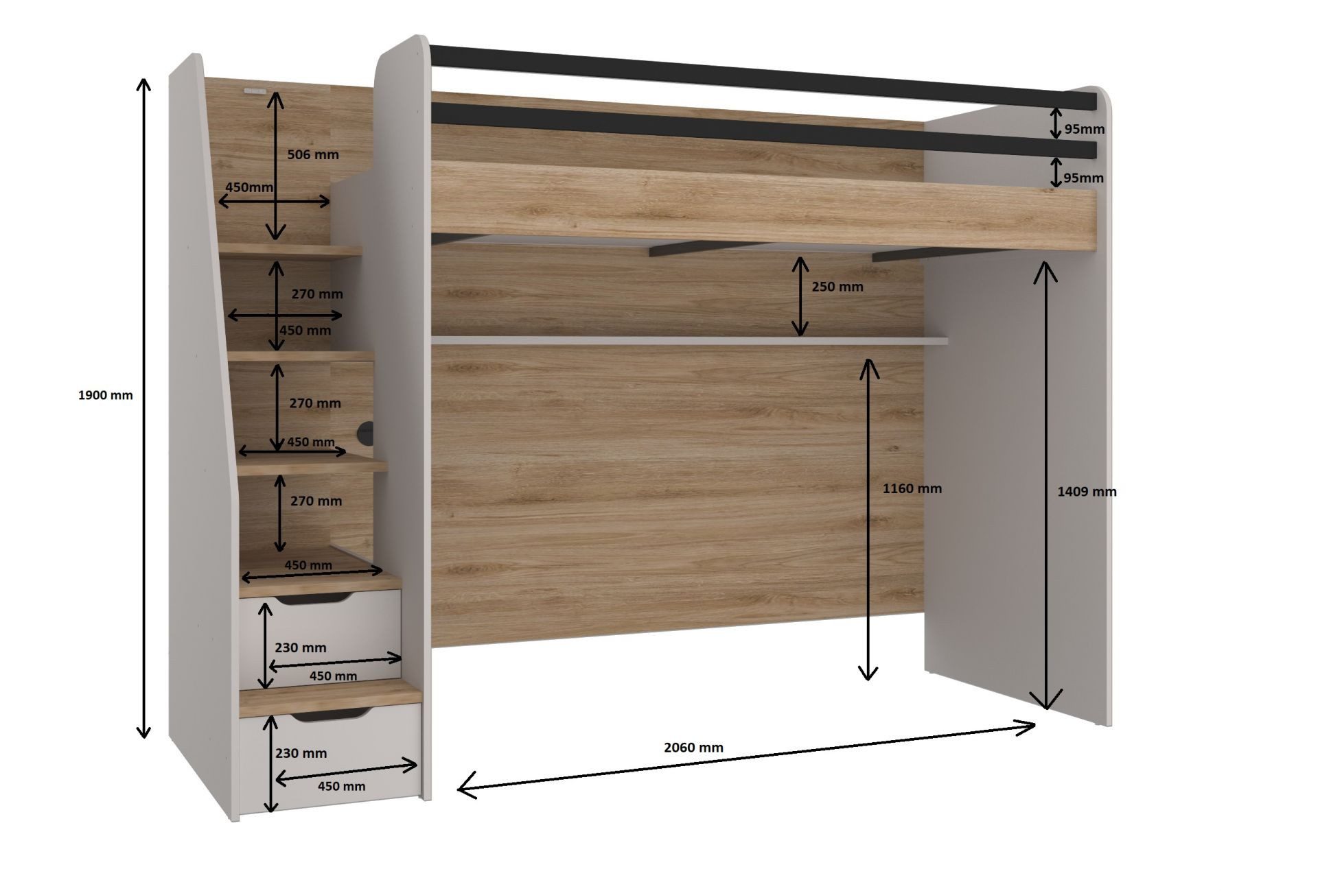 almila Jugendzimmer-Set New Options Jugendzimmer Hochbett