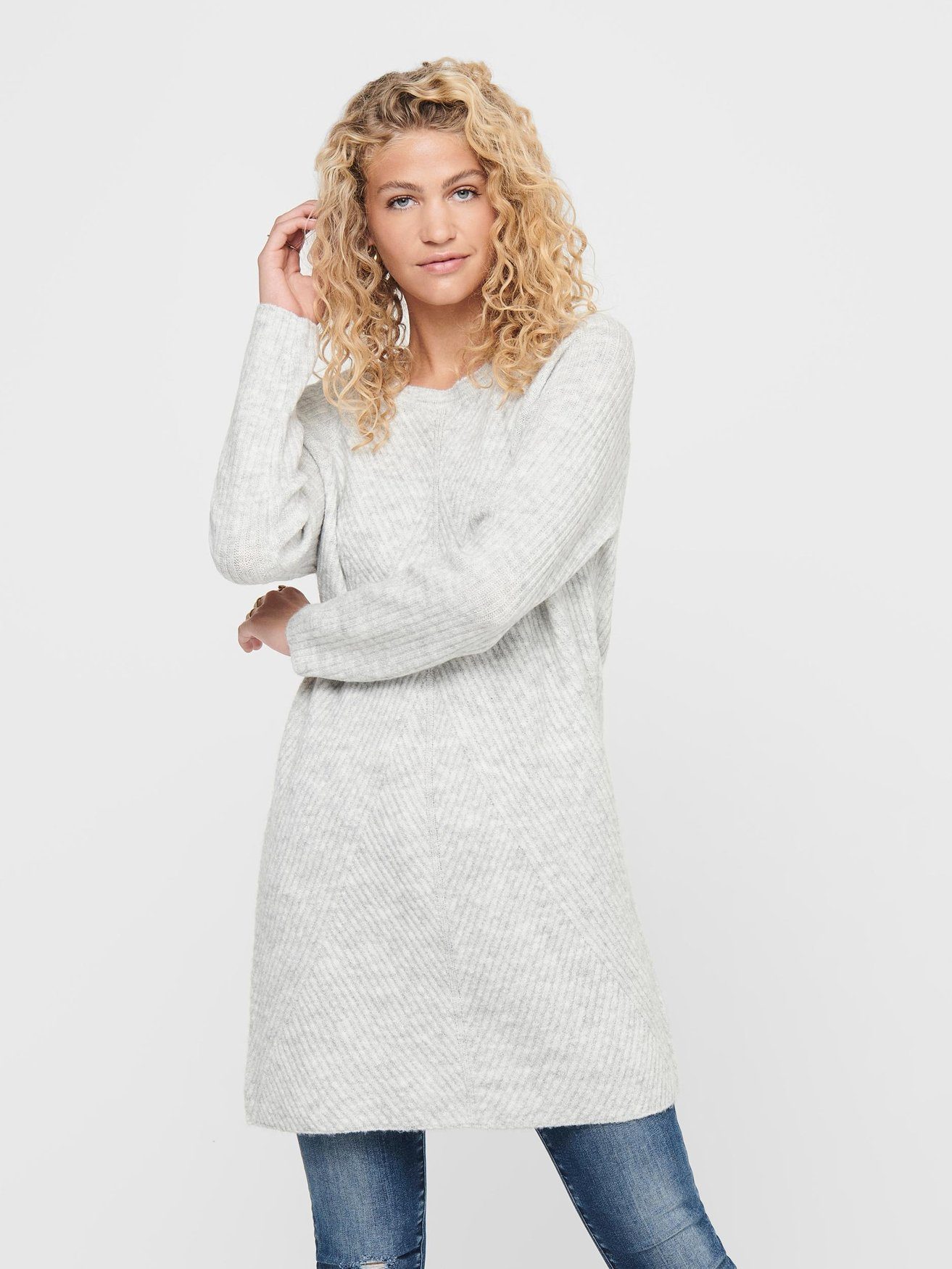 ONLY Strickkleid Langarm Mini ONLCAROL (lang) ONLCAROL L/S DRESS KNT NOOS günstig online kaufen