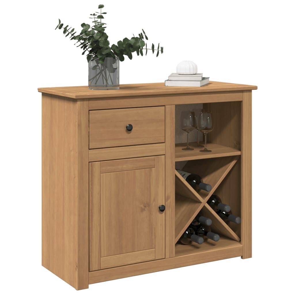 vidaXL Sideboard Sideboard mit Schubladen Panama 93x40x80 cm Massivholz Kiefer