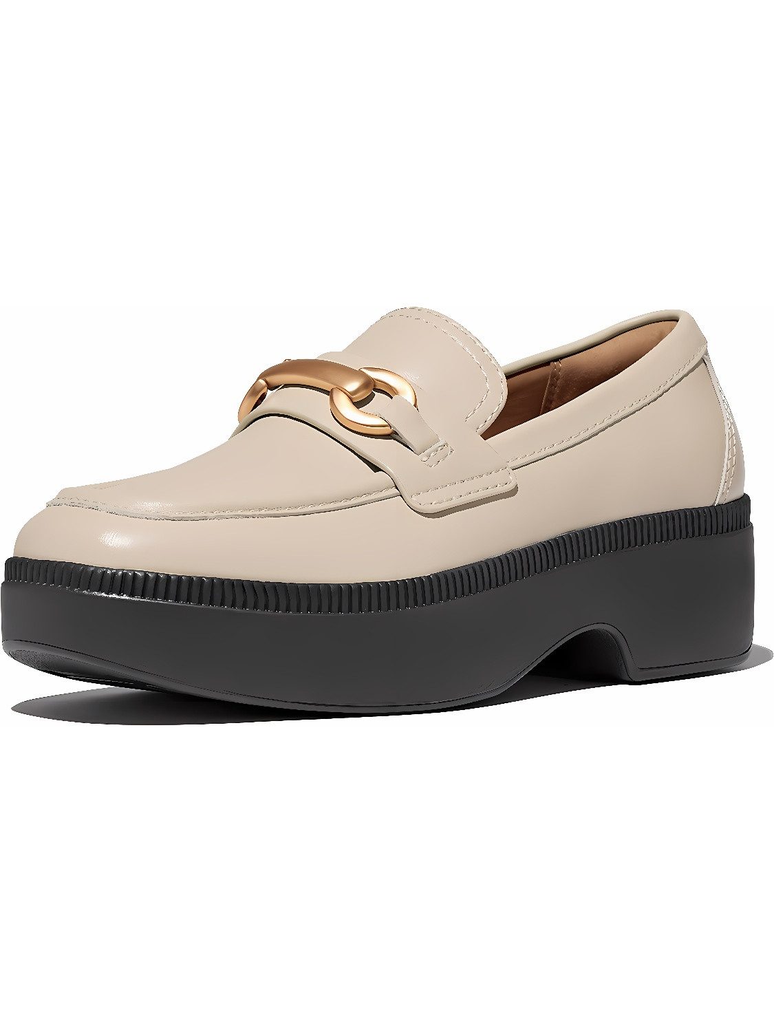 Fitflop F-Luma Chunky-Snaffle Leather Demi-Wedge Loafers Sneaker